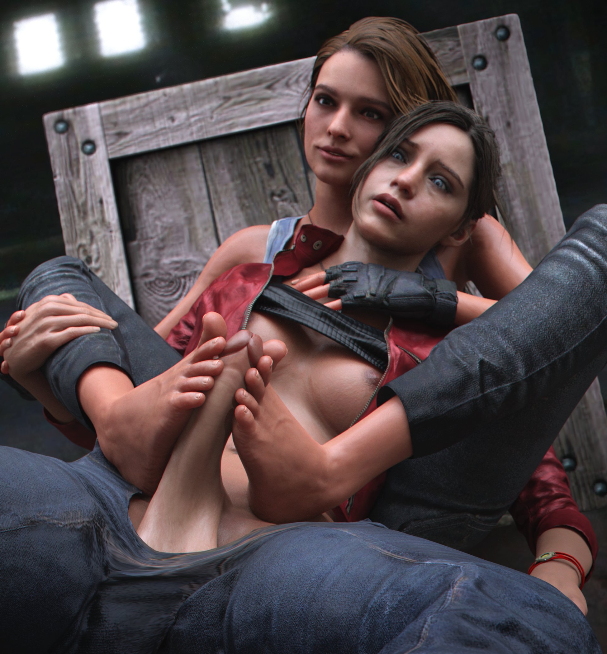 Claire redfield footjob