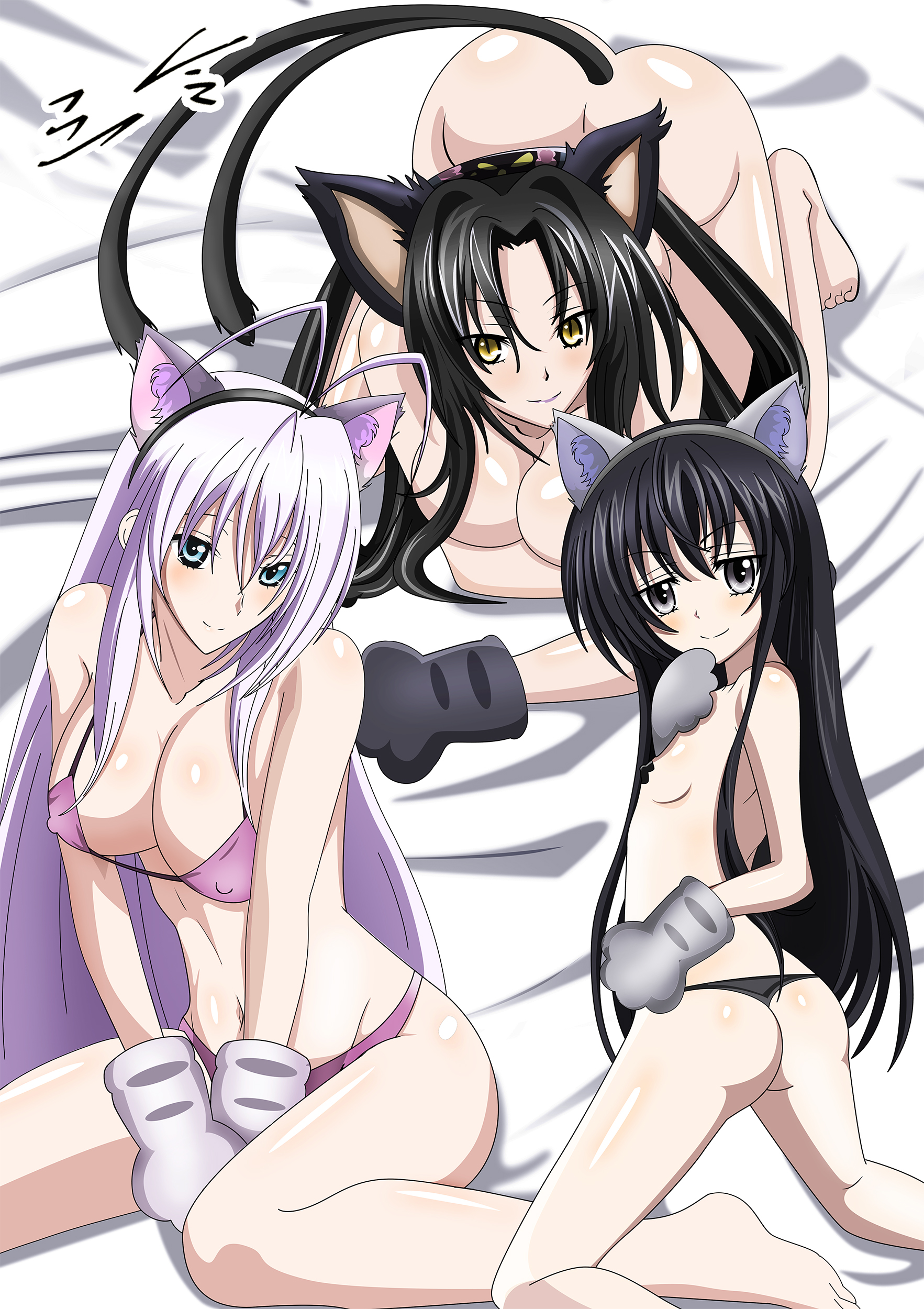 Rule34 - If it exists, there is porn of it / kuroka (high school dxd),  ophis (high school dxd), rossweisse / 715581