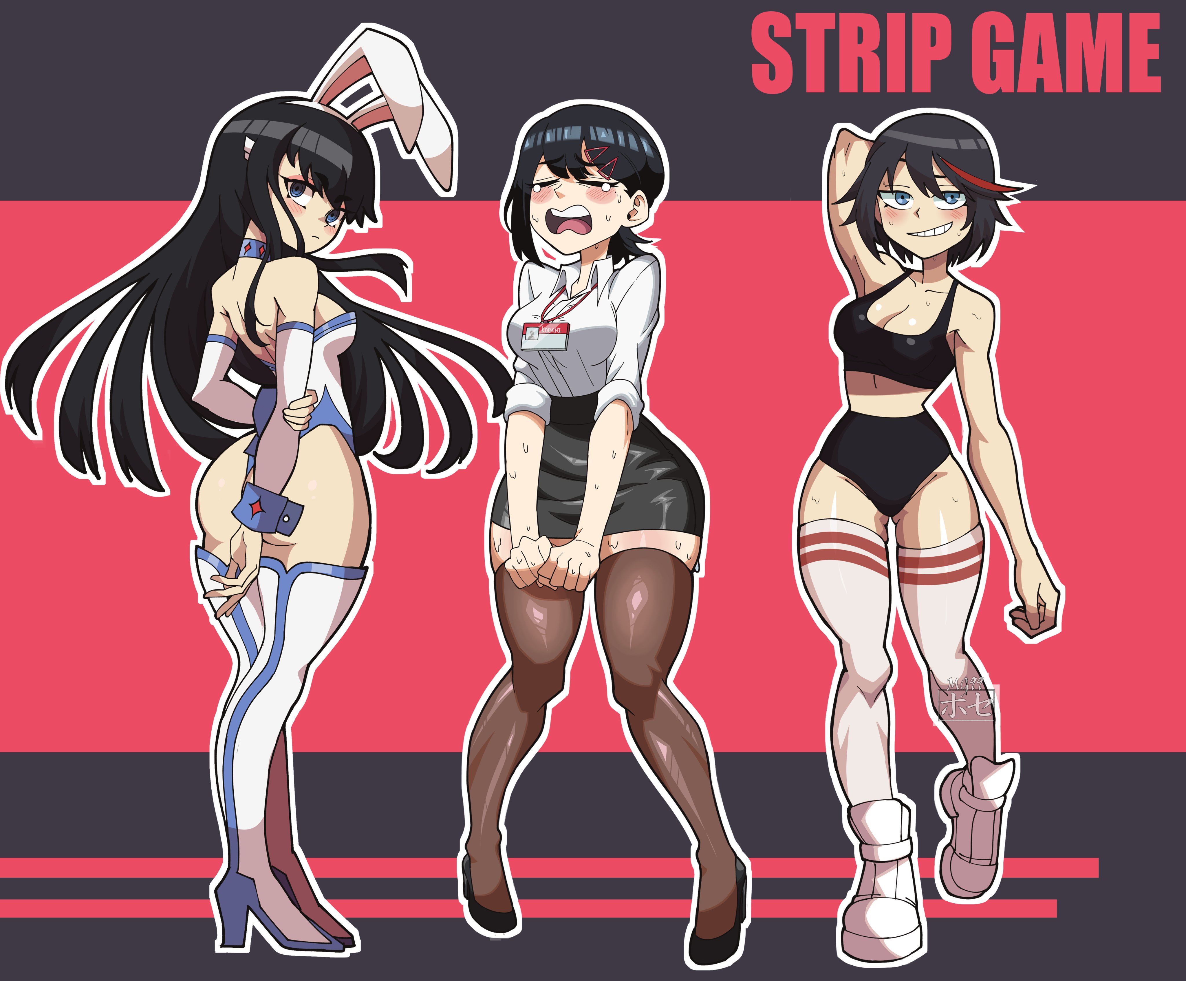 Anime strip games