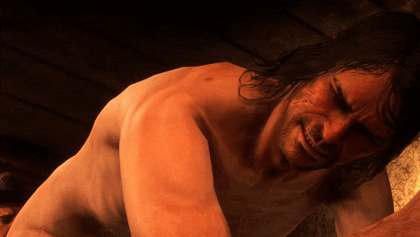 arthur morgan, john marston, red dead redemption, red dead redemption (series), 3d animation, animated, animated gif, 3d model, 3d render, anal sex, yaoi, 