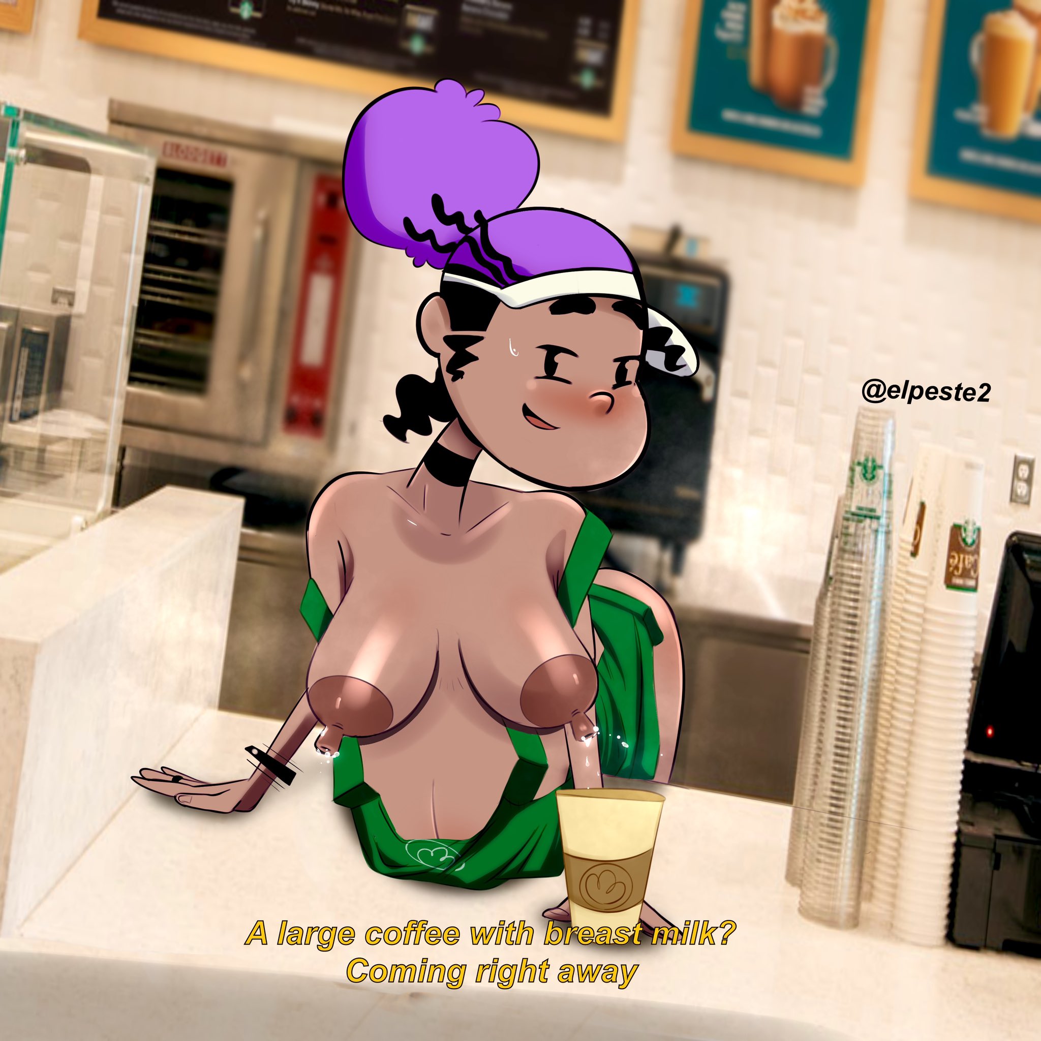 Iced latte with breast milk hentai фото 72