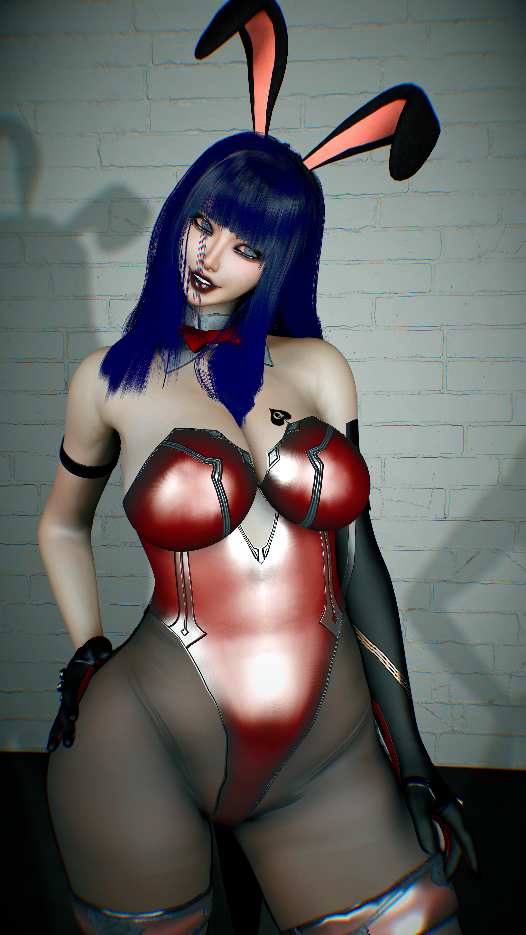 1girls 3d 4k big_breasts black_eyeshadow black_lipstick blacked bowtie breasts breasts_bigger_than_head bunny_ears bunnysuit chromatic_aberration crashbanditkut eyelashes eyeliner eyeshadow female female_focus gloves hair hi_res high_resolution highres hyuuga_hinata light-skinned_female light_skin lips lipstick looking_at_viewer makeup medium_hair naruto naruto_(series) naruto_shippuden pantyhose purple_hair qos qos_tattoo queen_of_spades queen_of_spades_symbol queen_of_spades_tattoo solo spade_tattoo straps virt-a-mate virtamate white_eyes