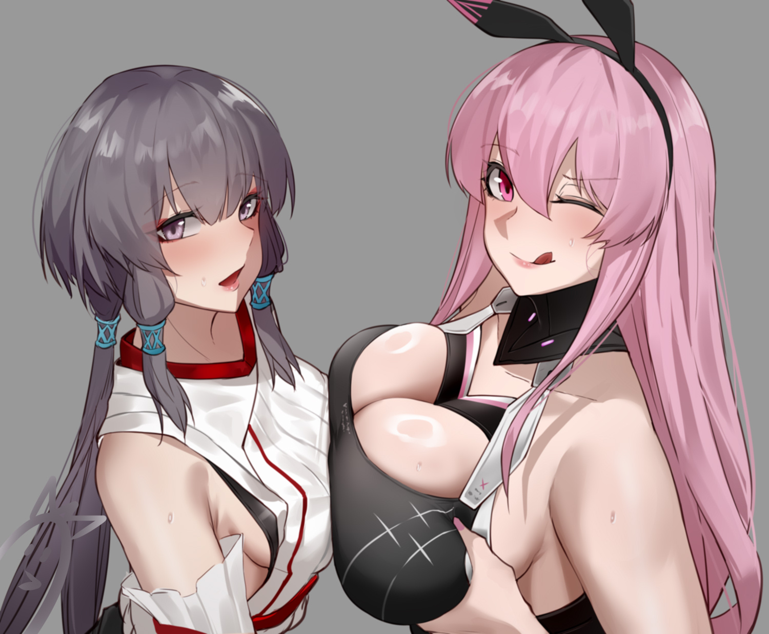 Cecilia And Houki Asymmetrical Docking By 5legacy On