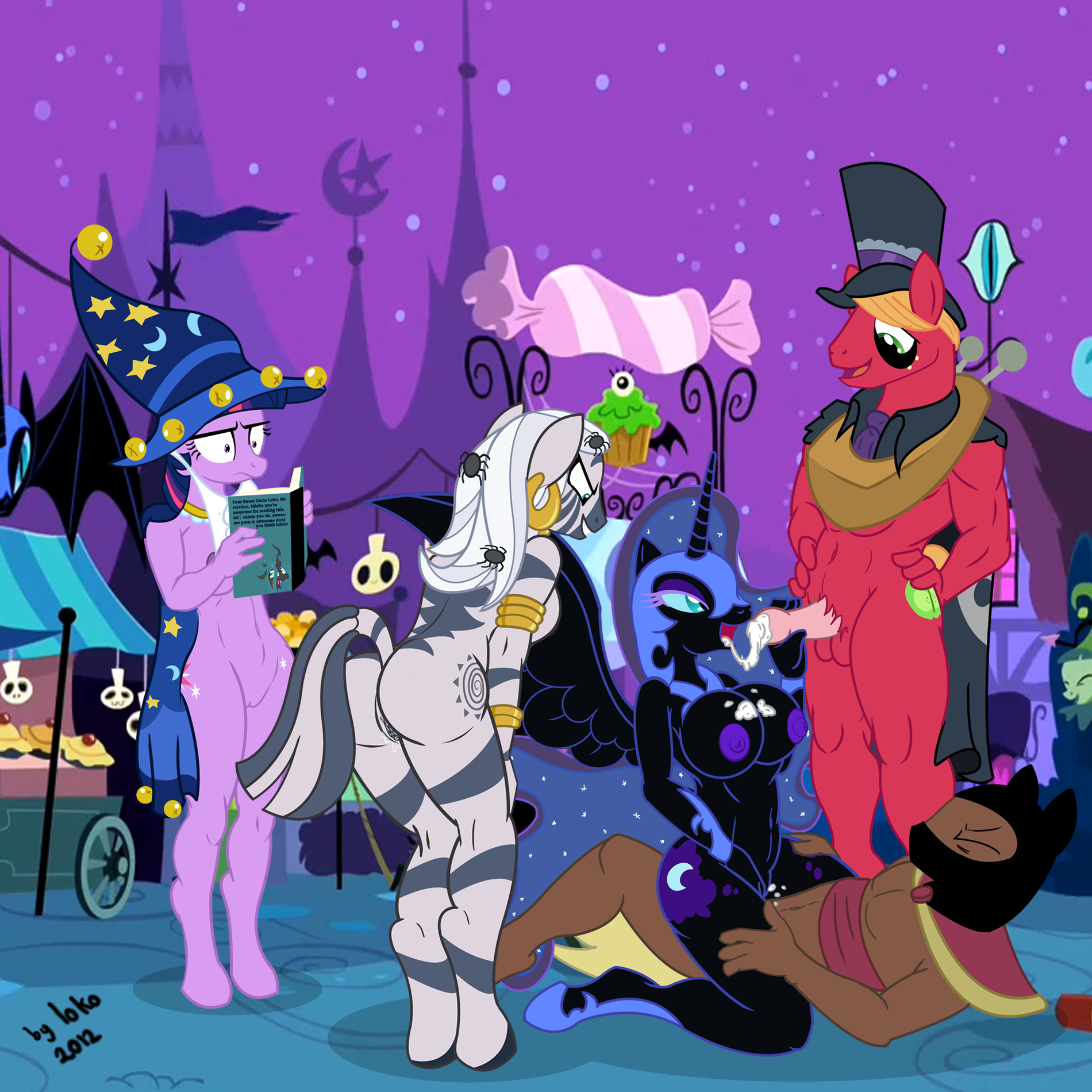 Rule34 - If it exists, there is porn of it / el-loko, big macintosh (mlp),  nightmare moon (mlp), twilight sparkle (mlp), zecora (mlp) / 315801