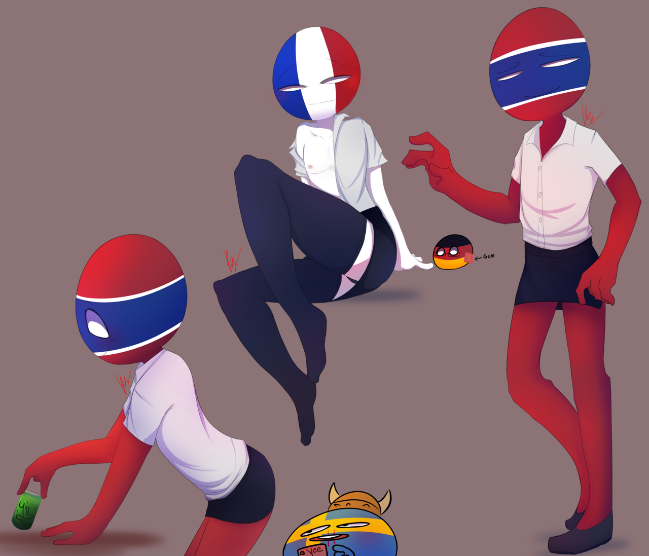 Rule34 - If it exists, there is porn of it / france (countryhumans),  thailand (countryhumans) / 4263355