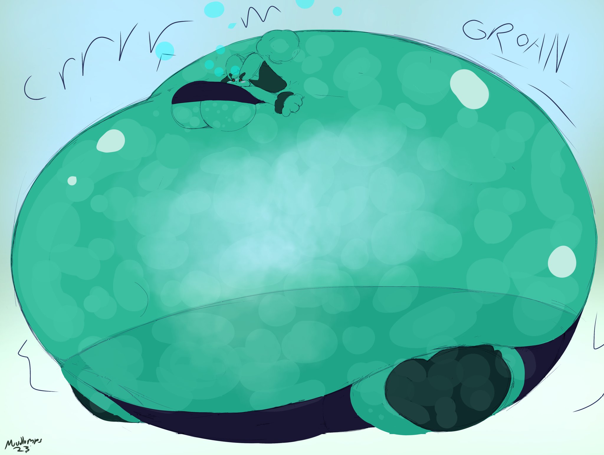 Slime belly inflation. Belly inflated Rico Brawl Stars.