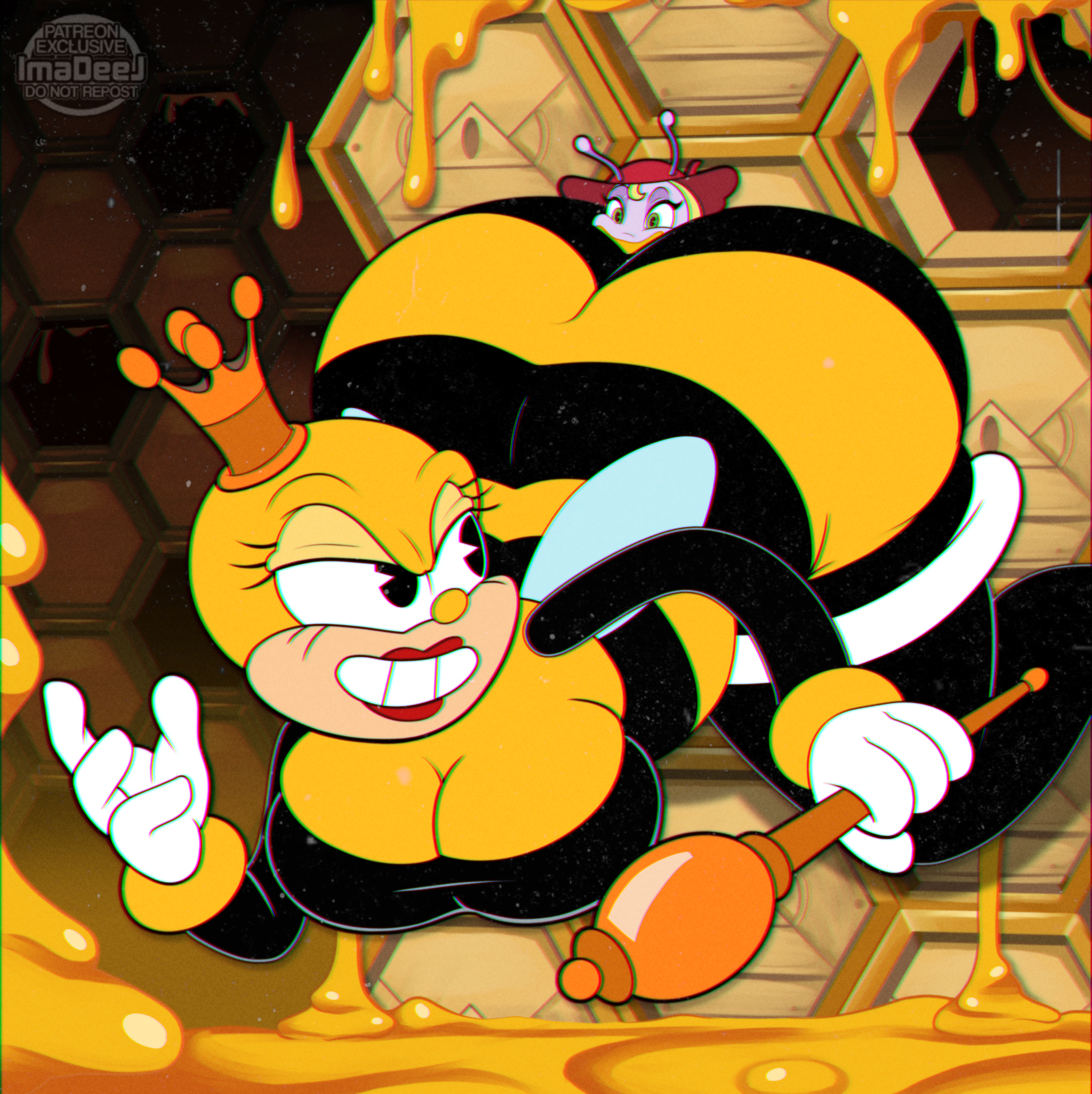 Queen bee cuphead
