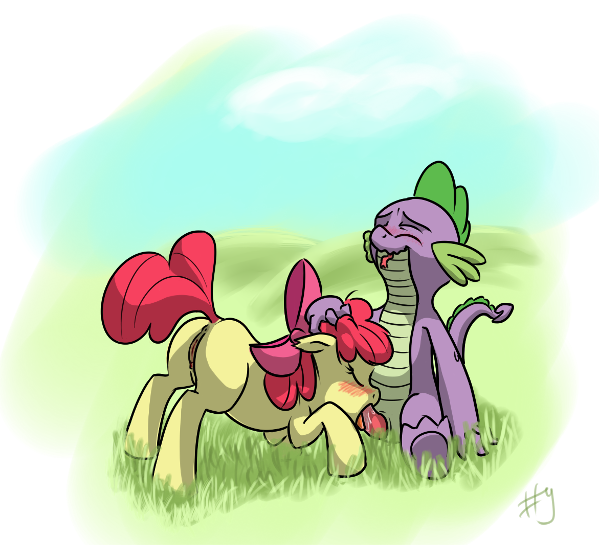 Rule34 - If it exists, there is porn of it / apple bloom (mlp), spike (mlp)  / 2769760