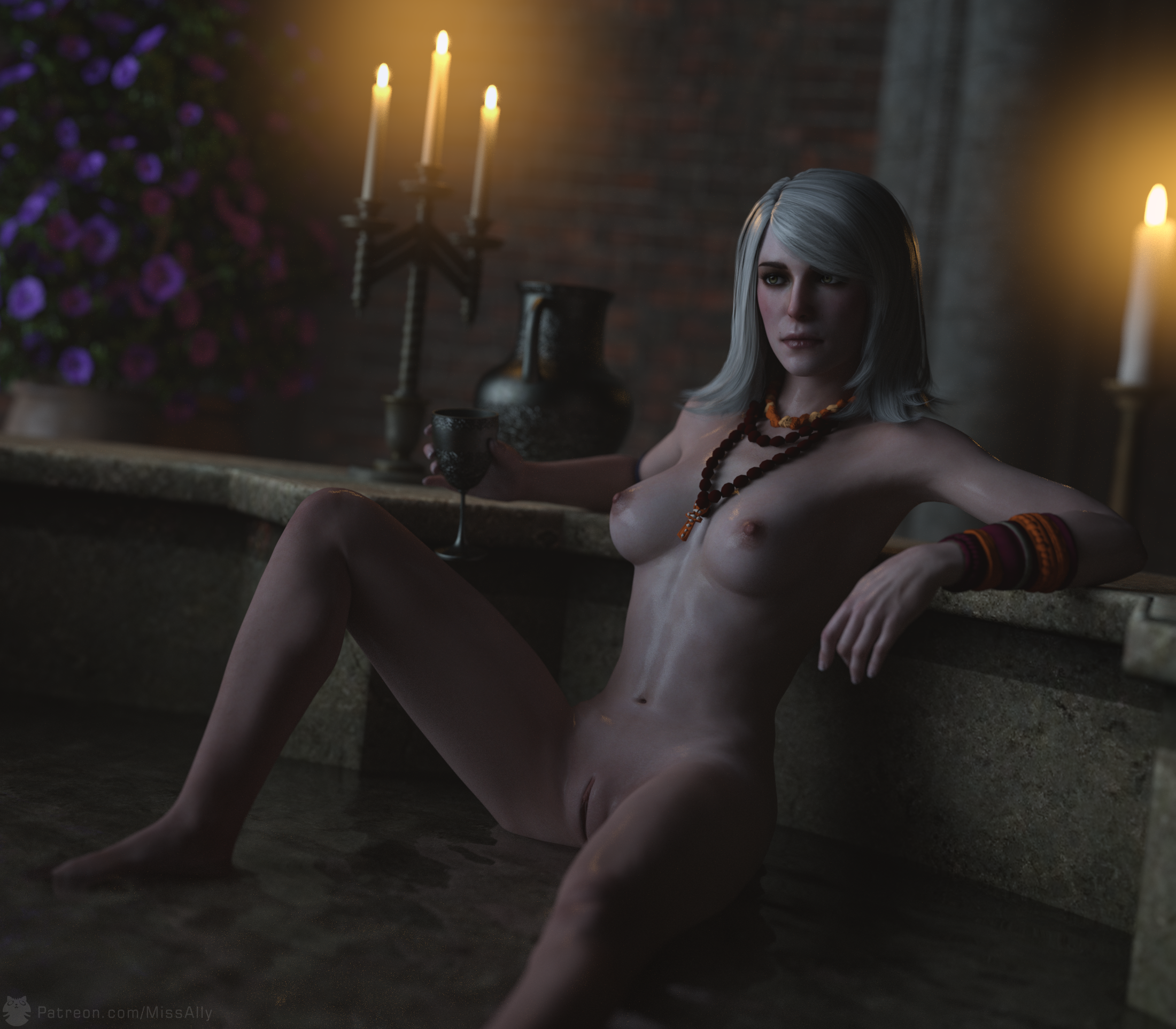 missally, keira metz, the witcher, the witcher 3: wild hunt, 3d, bathhouse,...