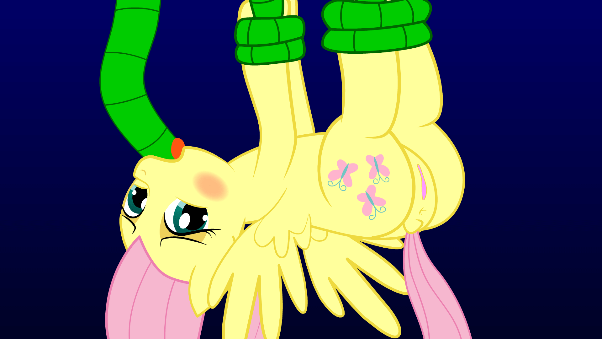 fluttershy (mlp), friendship is magic, my little pony, hi res, domonik, duo, equid, equine, female, feral, horse, male, male/female, mammal, oral, oral penetration, penetration, pony, tentacle, tentacle in mouth, tentacle monster, tentacle penetration, tentacle sex, 