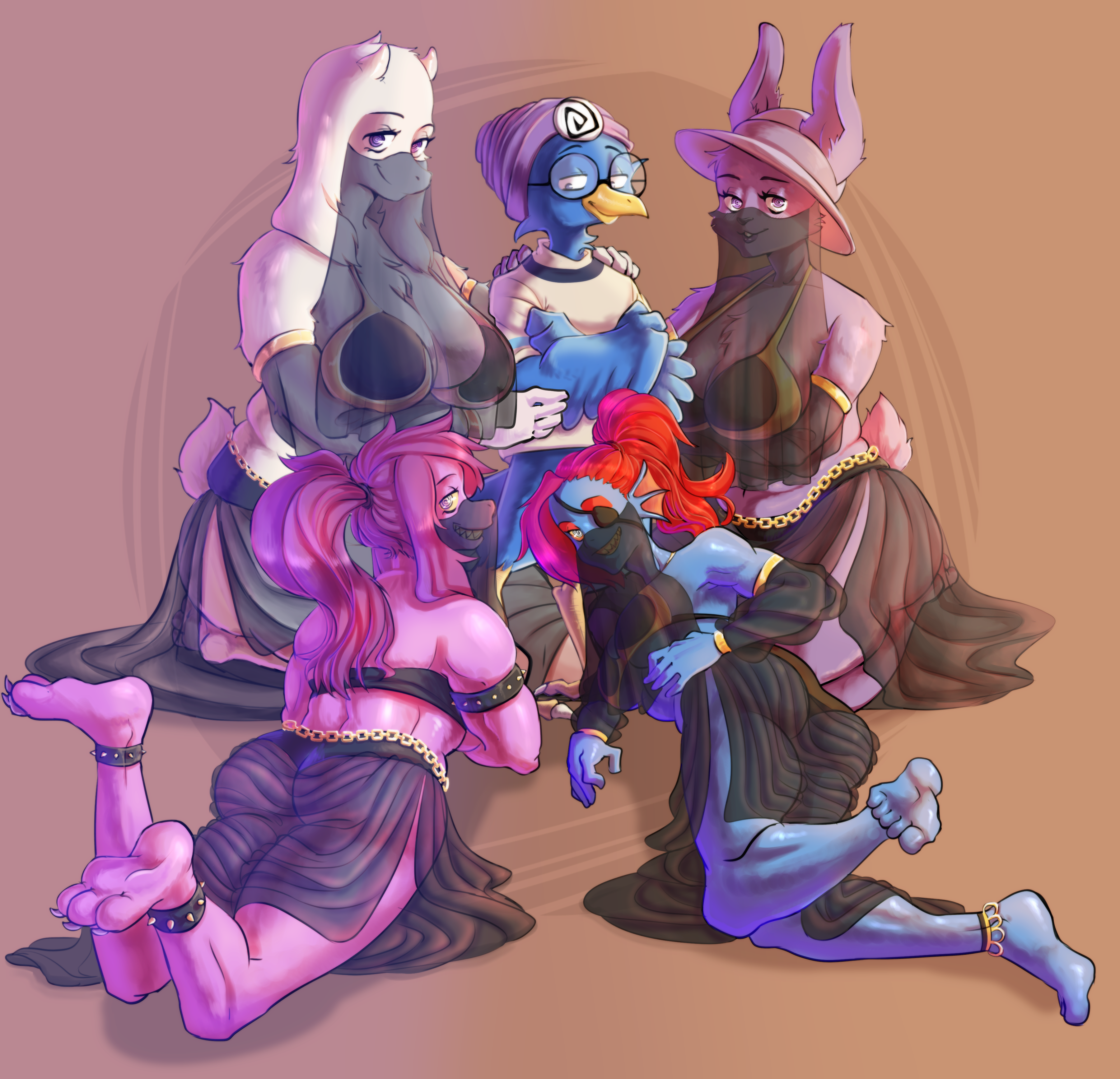 Rule34 - If it exists, there is porn of it / berdly, rabbit shopkeeper ( undertale), susie (deltarune), toriel, undyne / 4302380