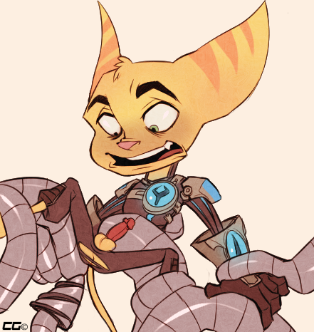 crazedg, ratchet, ratchet and clank, 1boy, anthro, ass, balls, clothed, clothing, erection, fur, gloves, lombax, looking down, male, male only, open mouth, pants, penis, sharp teeth, shirt, solo, spread legs, spreading, teeth, tongue, torn clothing, video games, 