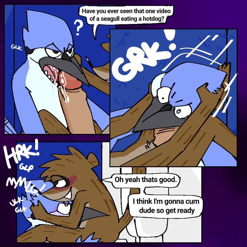 Rule34 - If it exists, there is porn of it  passerine, mordecai (regular  show), rigby (regular show)  3889811