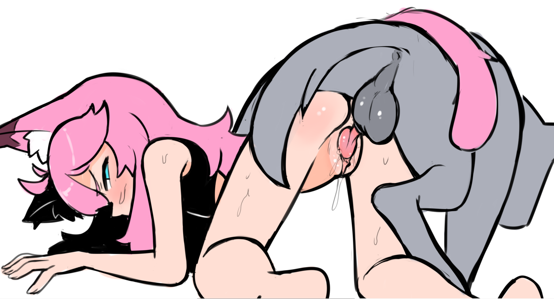 2024 5_fingers ai.mi ai.mi_(omega_strikers) all_fours animal_genitalia animal_humanoid animal_penis balls bangs biped black_clothing black_shirt black_topwear blue_eyes bodily_fluids bottomless bottomless_female bottomless_humanoid canid canine canine_genitalia canine_penis canis cat_humanoid clitoral_hood clitoris clothed clothing digitigrade dipstick_ears doggy_style domestic_dog duo ear_markings eyebrows feet felid felid_humanoid feline feline_humanoid female female_humanoid female_penetrated feral feral_penetrating feral_penetrating_humanoid fingernails fingers from_behind_position fur genital_fluids genitals grey_anus grey_balls grey_body grey_fur grey_perineum grey_sheath grey_tail hair half-closed_eyes hi_res humanoid humanoid_genitalia humanoid_on_feral humanoid_penetrated humanoid_pussy inner_ear_fluff knot knot_root knotting light_body light_skin long_hair looking_back male male/female male_feral male_penetrating male_penetrating_female mammal mammal_humanoid mounting multicolored_ears nails narrowed_eyes notepaddy omega_strikers penetration penile penile_penetration penis penis_in_pussy perineum pink_ears pink_eyebrows pink_hair pink_inner_ear pink_knot pink_penis pink_tail plantigrade purple_ear_tips purple_ears purple_inner_ear pussy pussy_juice_on_pussy quadruped sex sheath shirt simple_background snout sweat sweaty_arms sweaty_face sweaty_legs sweaty_thighs tail topwear tuft two-tone_ears two-tone_inner_ear vaginal_fluids vaginal_knotting vaginal_penetration white_background white_inner_ear_fluff zoophilia