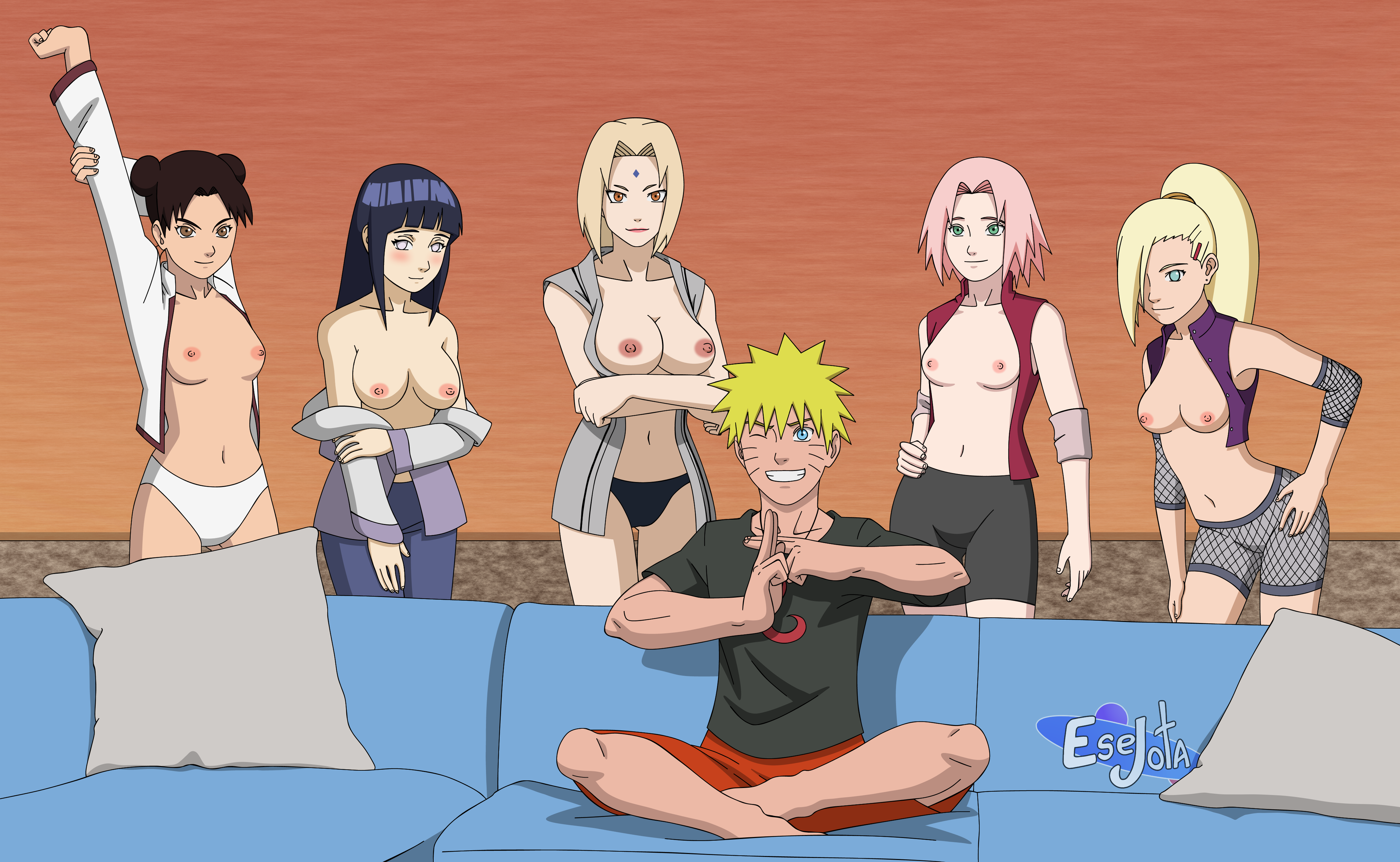 Naruto anime hentai 3d uncensored sakura haruno hinata hyuga ino yamanaka kaguya фото 114