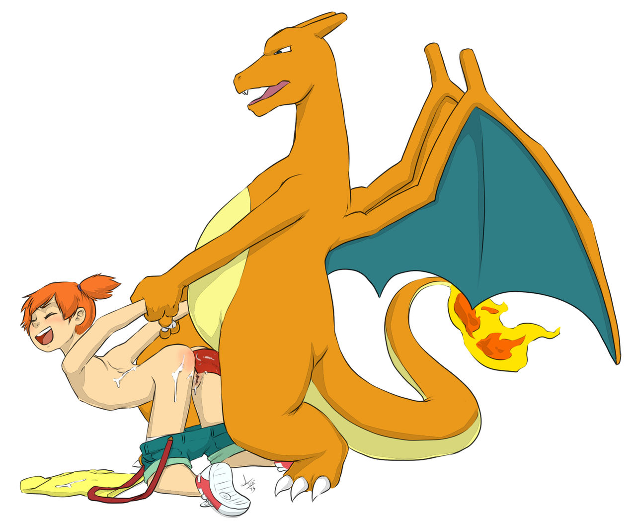 Misty meets charizard - bacn