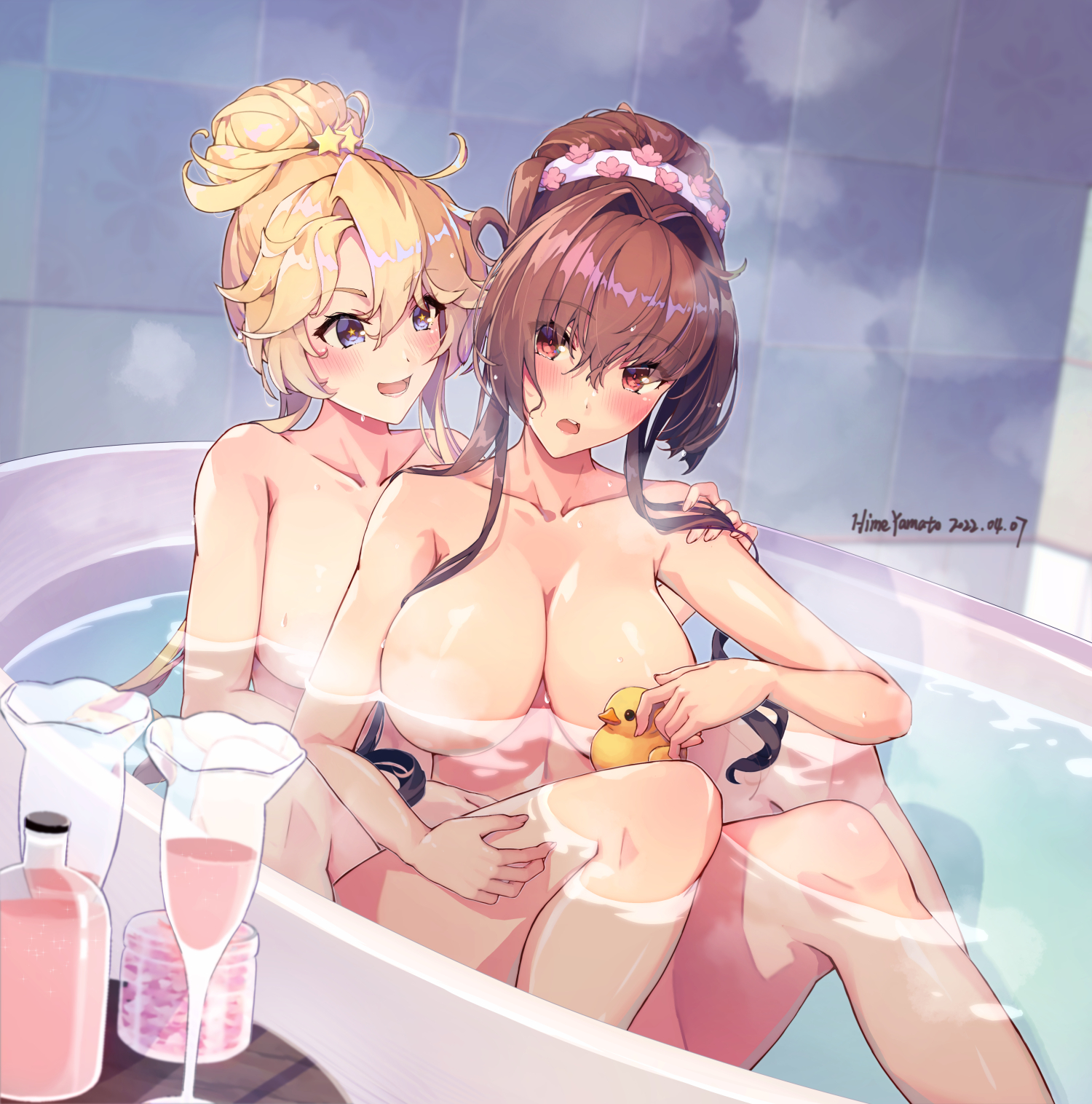 Hentai bath girls фото 112