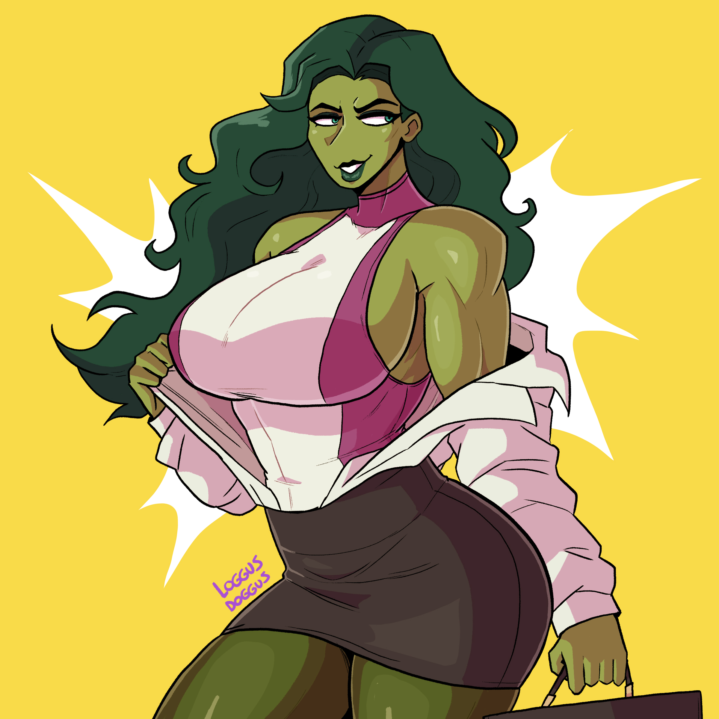 She hulk clothes ripping