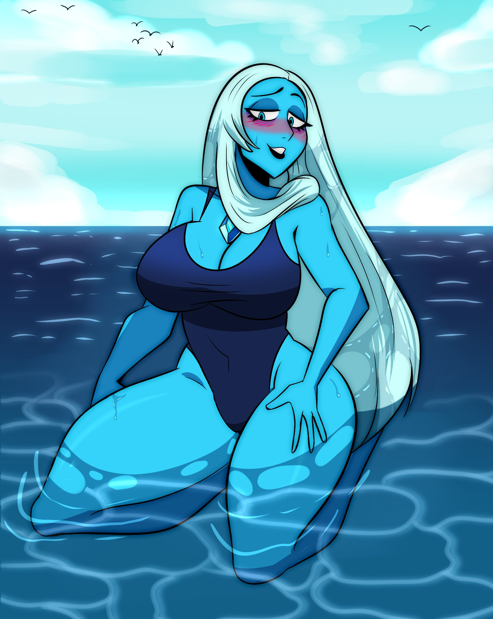 Rule34 - If it exists, there is porn of it / darigem, blue diamond (steven  universe) / 5429761