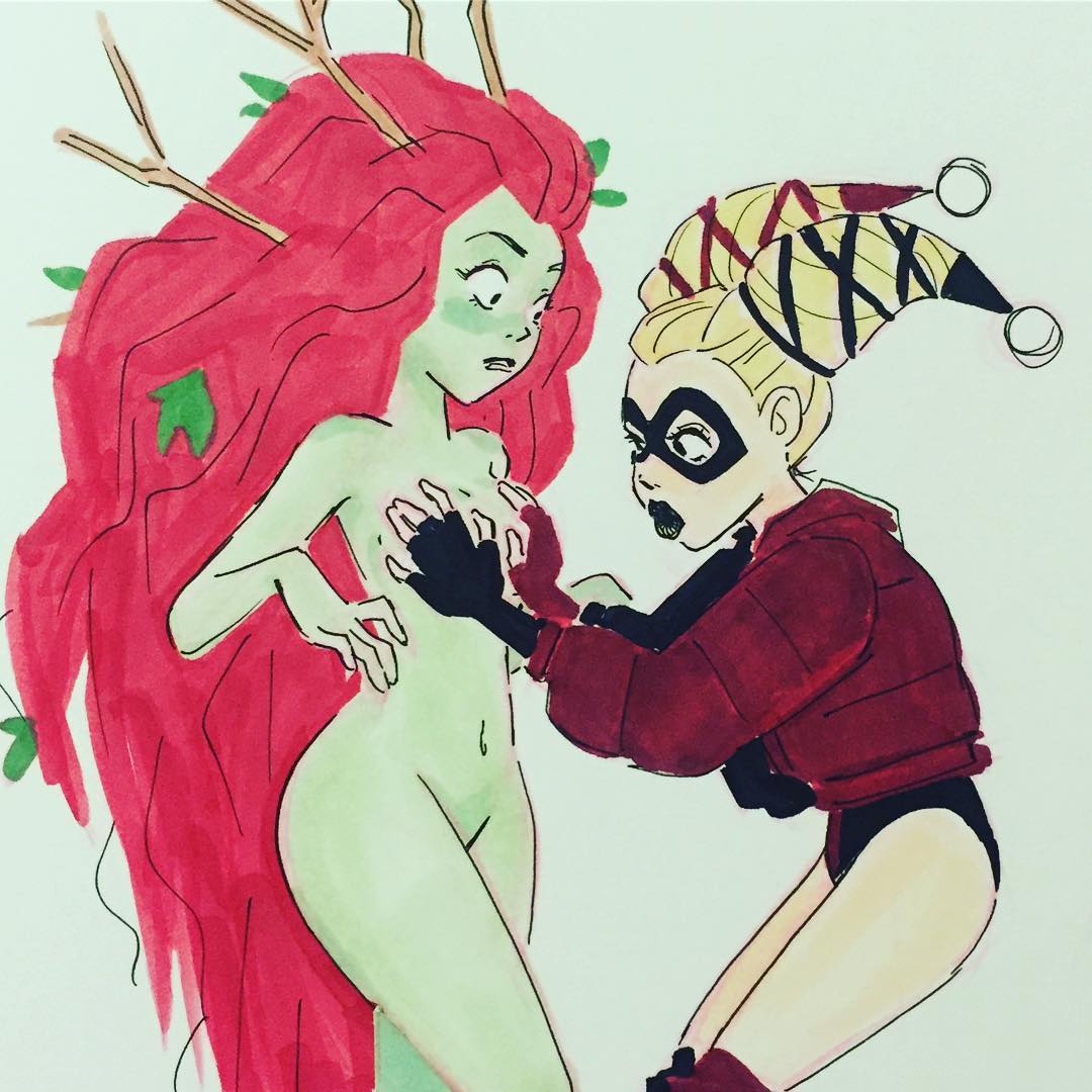 Harley quinn and poison ivy sexy 💖 Xbooru - 2 girls batman (