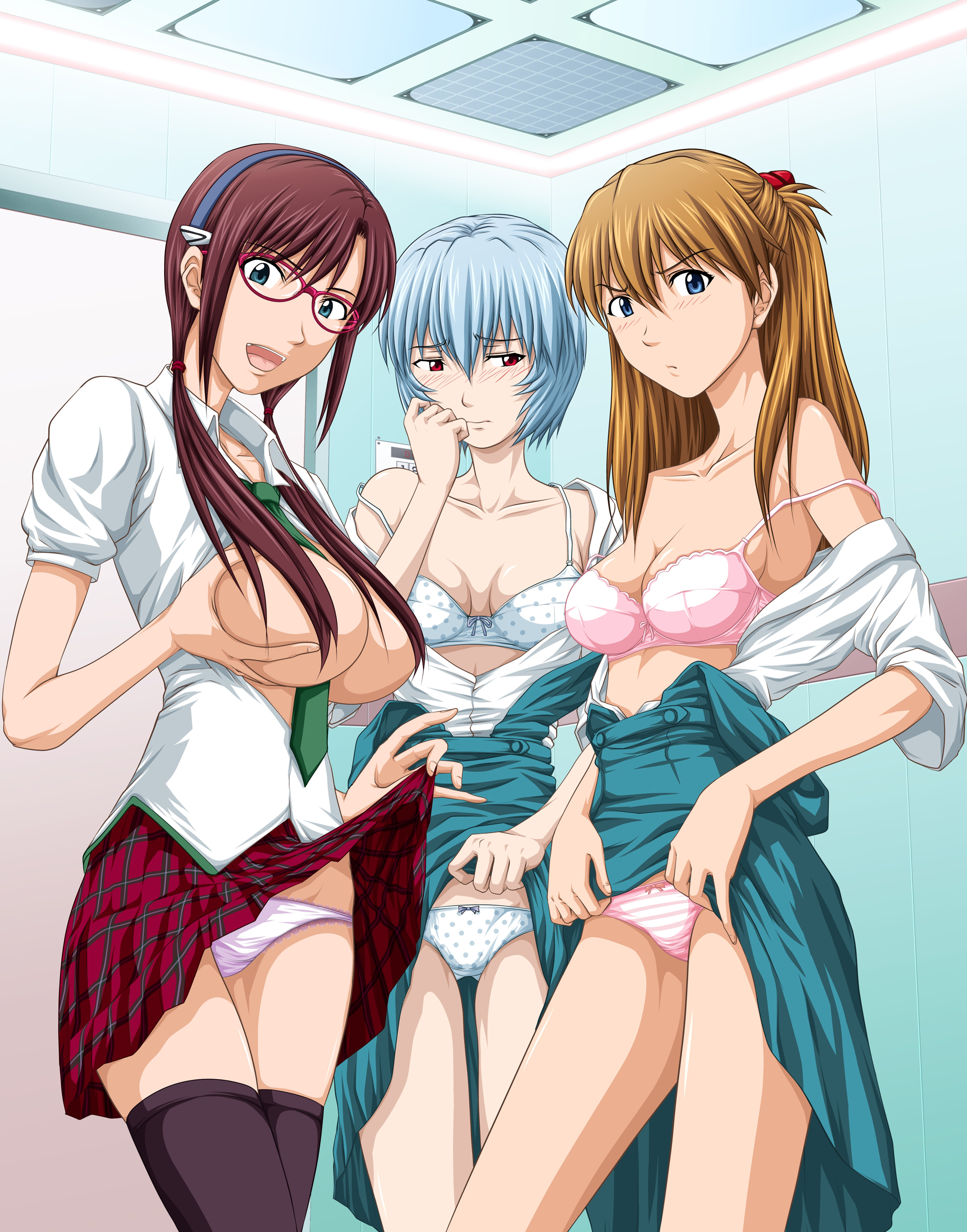 Hentai lesbian evangelion фото 12