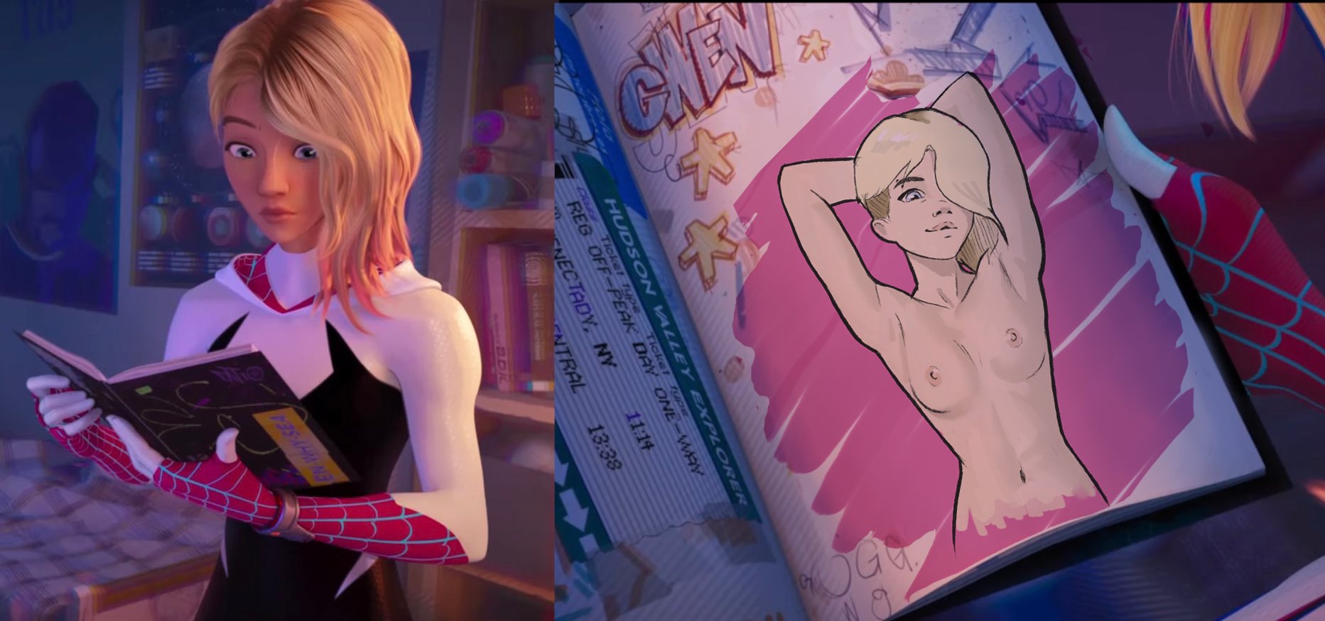 Gwen from spider verse naked