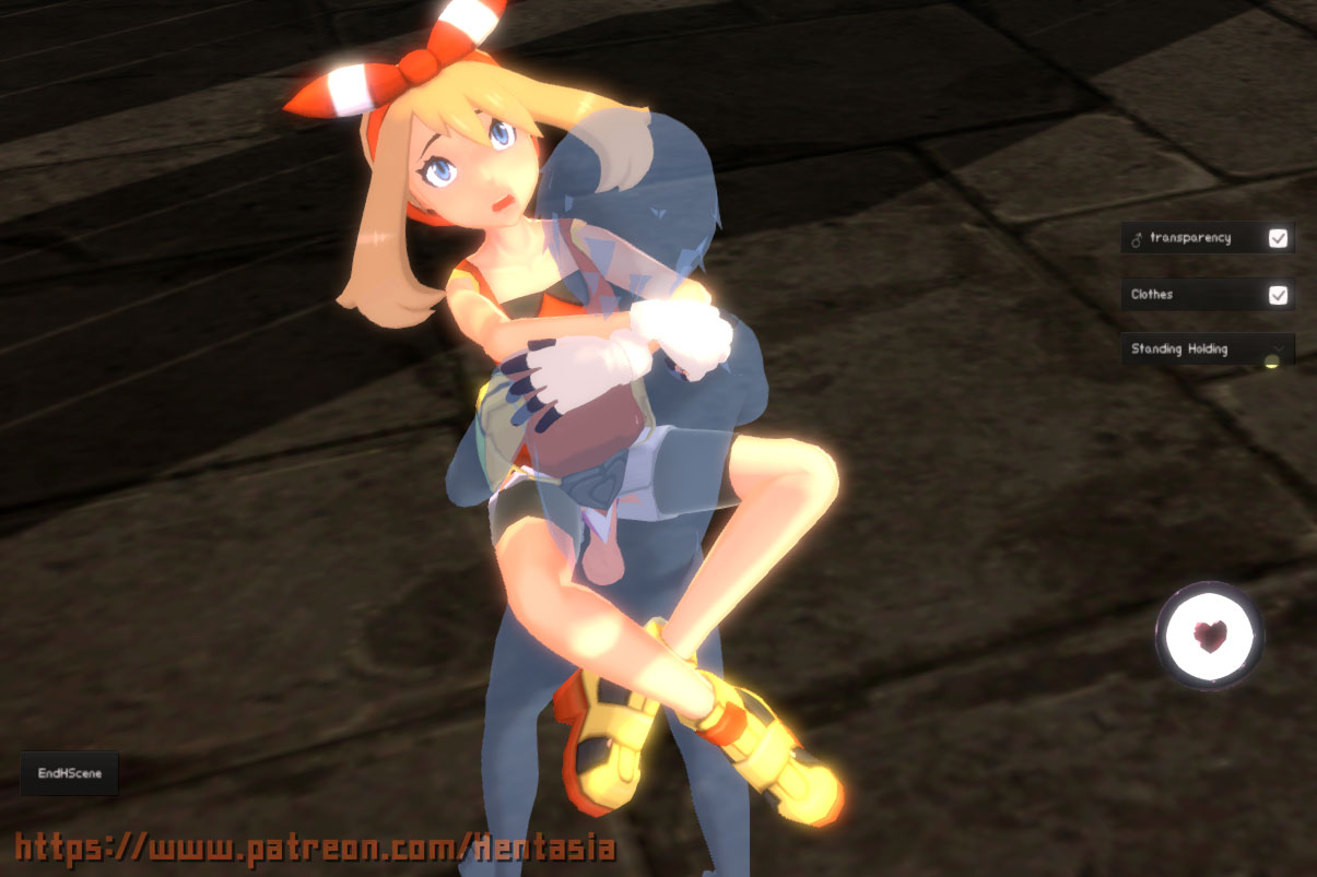 hentasia, may (pokemon), nintendo, pokemon oras, pokemon rse, 3d, game cg, patreon, text, url, watermark, 1boy, 1girls, ahe gao, bandana, belt, bike shorts, blonde hair, blue eyes, breasts, clothed female nude male, faceless male, gloves, human, human only, humans of pokemon, looking up, open mouth, outdoors, penis, pokemon, see-through, sex, shirt, short hair, spandex, testicles, 