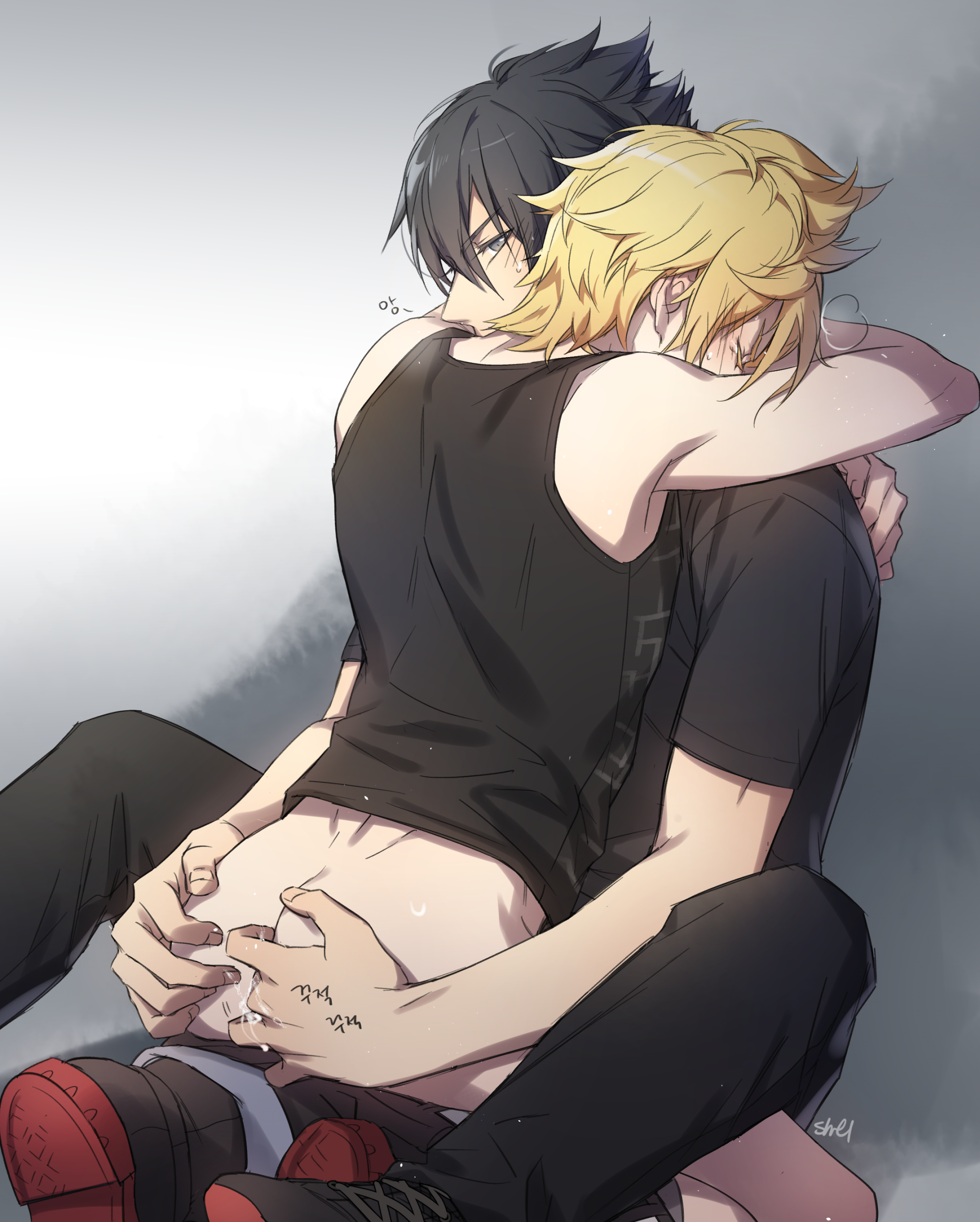 zehel az, noctis lucis caelum, prompto argentum, final fantasy xv, tagme, male, yaoi, 