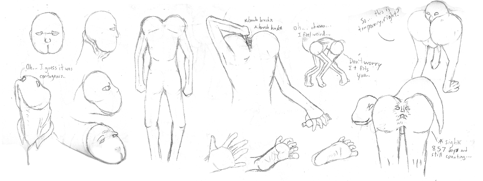 Horror pose reference