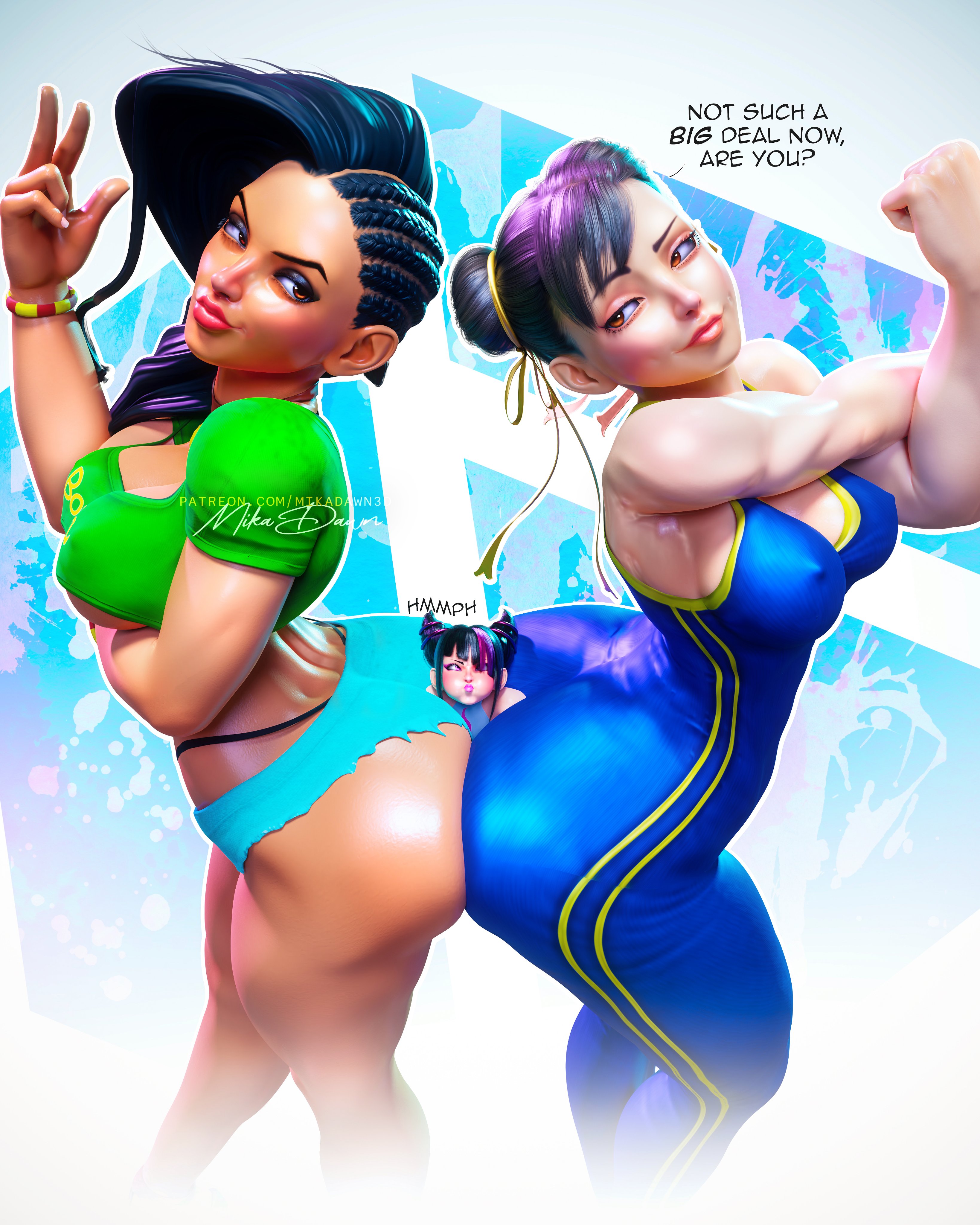 Rule34 - If it exists, there is porn of it / chun-li, juri han, laura  matsuda / 7333841