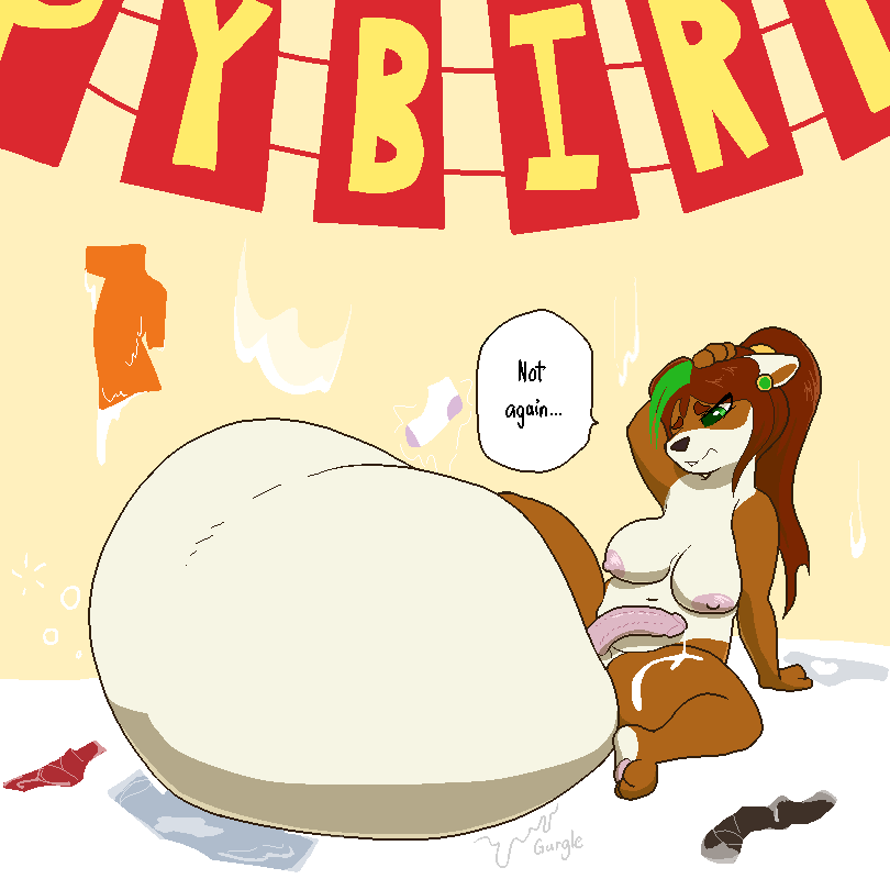 pashoo, pandaren, qin (character), warcraft, sound effects, anthro, balls, big balls, birthday, breasts, brown fur, brown hair, clothing, cock vore, cum, cum vore, dialogue, dickgirl, fur, green eyes, hair, huge balls, hyper, hyper balls, implied digestion, intersex, legwear, mammal, nipples, nude, panties, penis, red panda, slightly chubby, socks, solo, underwear, video games, vore, white fur, 