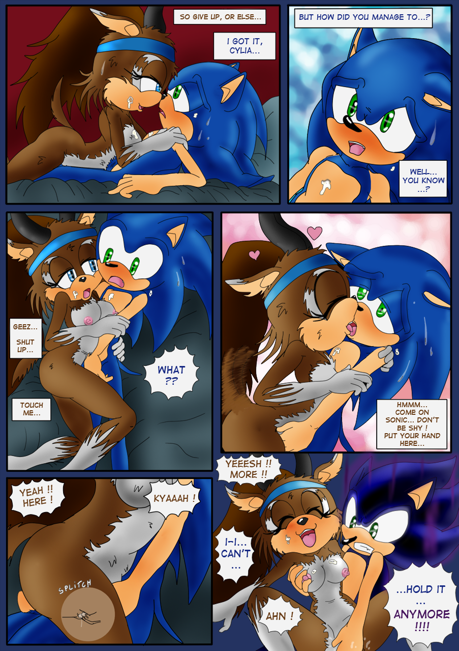 raianonzika, cylia the antelope, sonic the hedgehog, sonic (series), color, comic, tagme, anthro, breasts, female, fur, furry, hedgehog, male, nude, penis, 