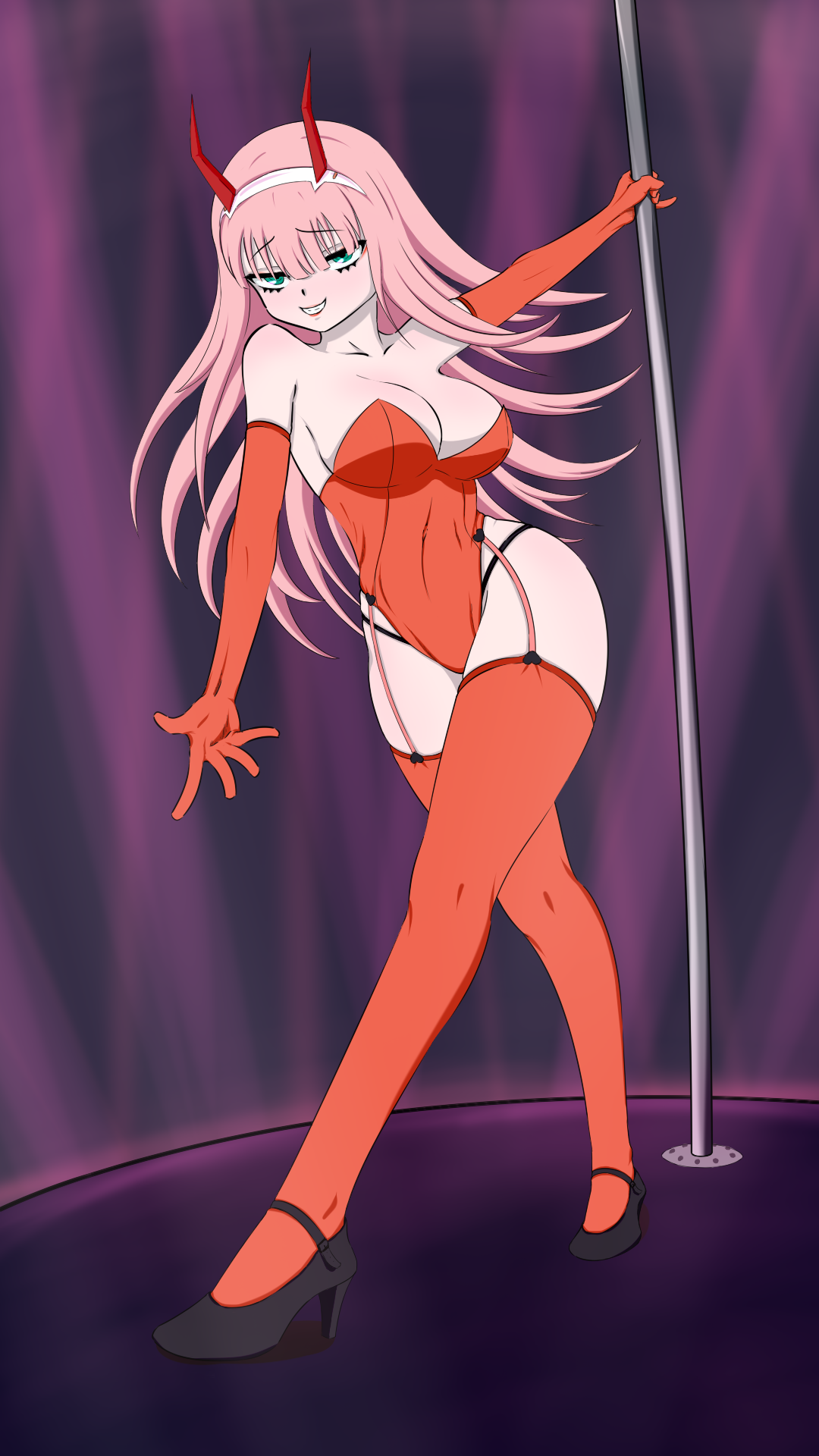 Rule34 - If it exists, there is porn of it / artist request, zero two  (darling in the franxx) / 5640954