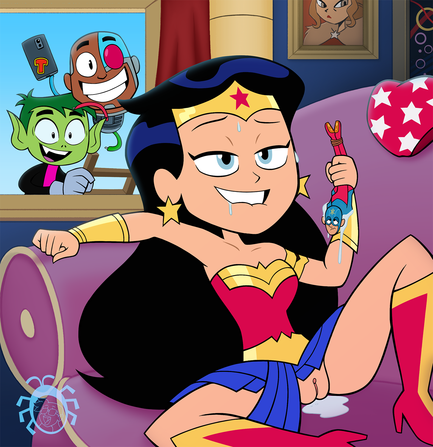 Wonder woman masturbating