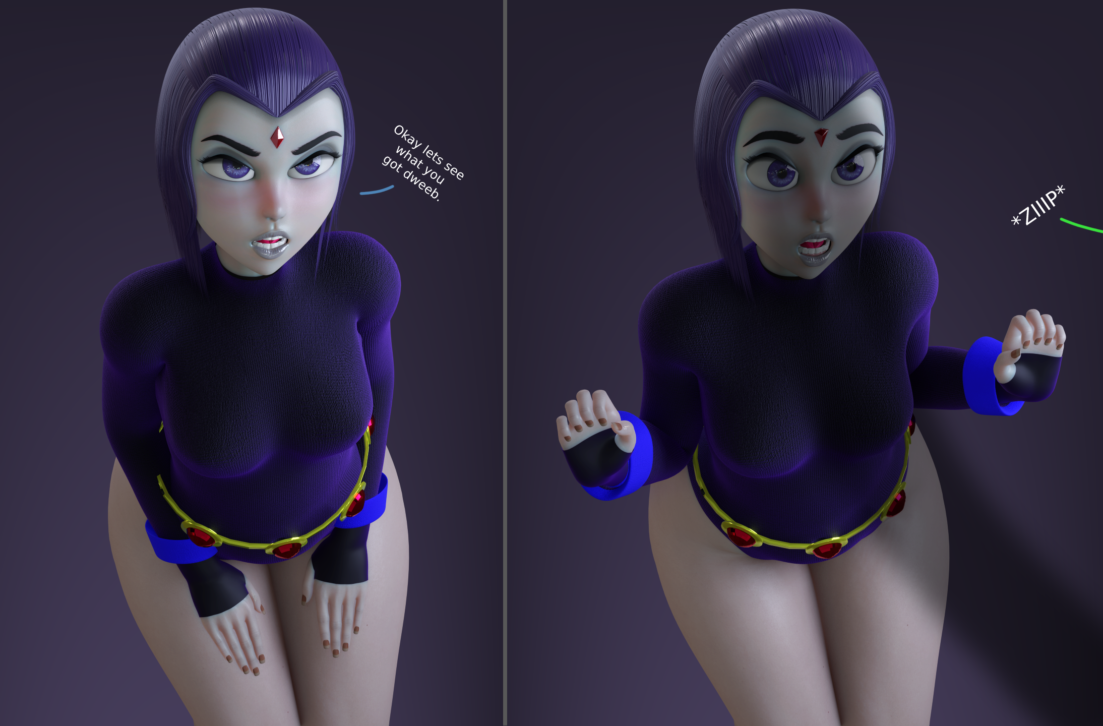 Raven hentai 3d фото 99