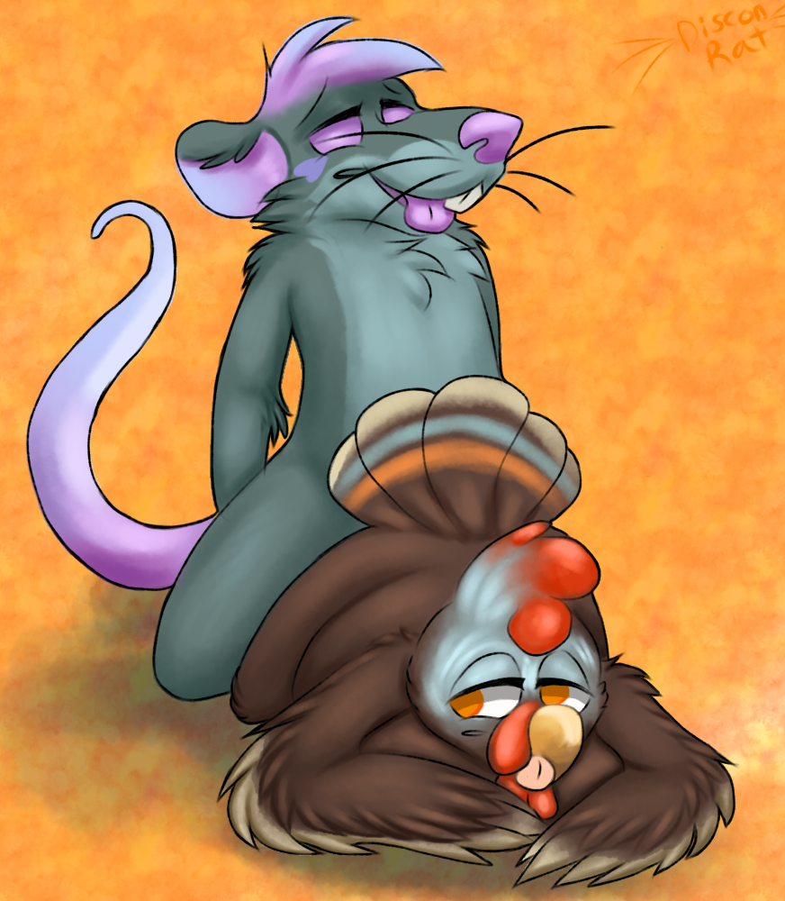 tom, holidays, thanksgiving, alphabane, avian, bird, cum, discon, discon rat, male, mammal, rat, rodent, sex, stuffing, turkey, 