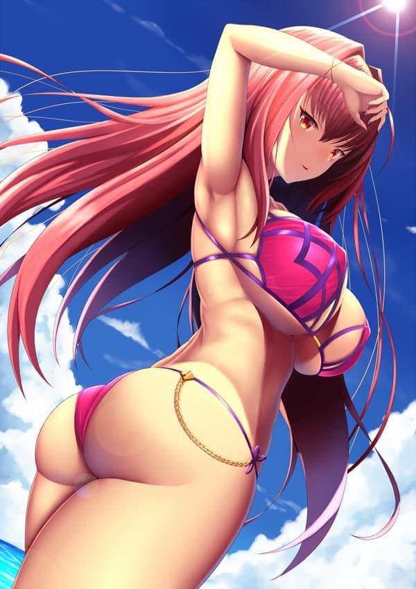 Rule34 - If it exists, there is porn of it / scathach (swimsuit assassin) /...