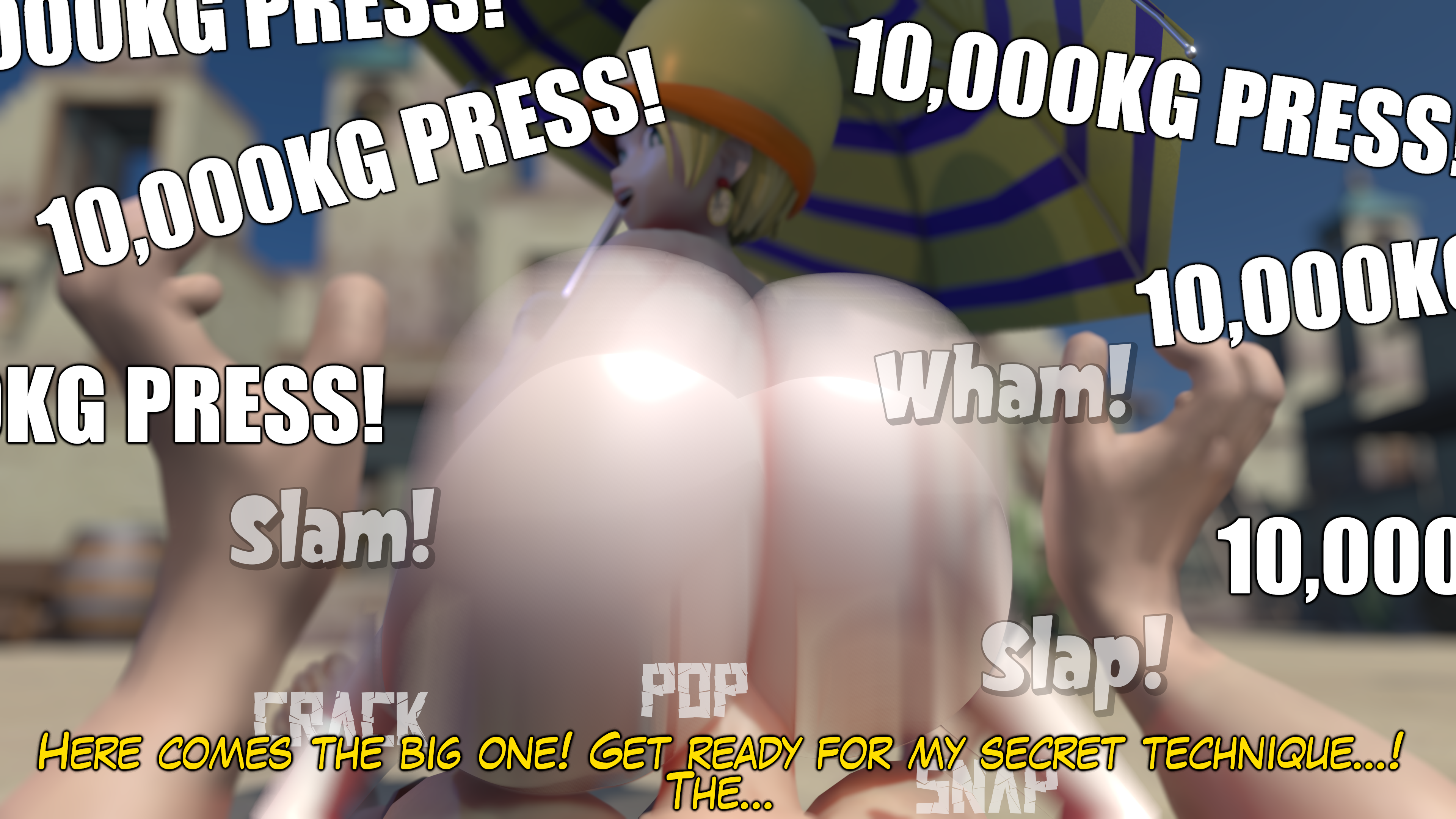 3d ambiguous_penetration ass english_text female huge_ass male mikita_(one_piece) miss_valentine nude one_piece pov rochestedorm self_upload subtitled tagme umbrella yellow_hair