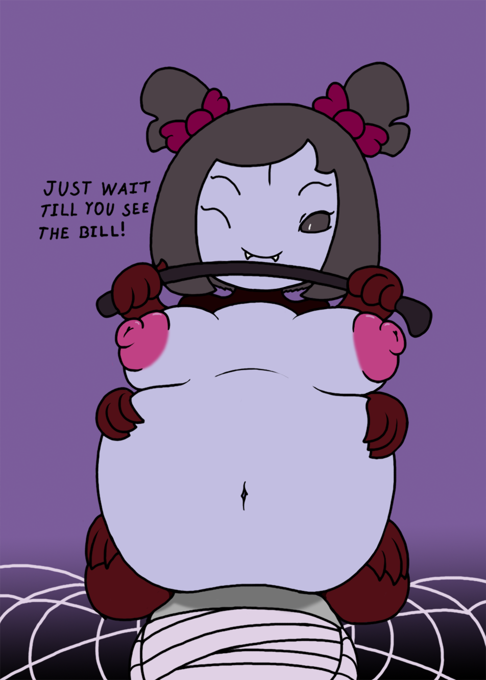 mr.under, muffet, undertale, 2016, english text, text, anthro, arachnid, areola, arthropod, belly, big belly, boss monster, breasts, domination, fangs, female, femdom, hair, hair ribbon, hairbow, humanoid, impregnation, male, multi arm, multi eye, multi limb, navel, nipples, pregnant, ribbons, smile, spider, straight, video games, webbing, 