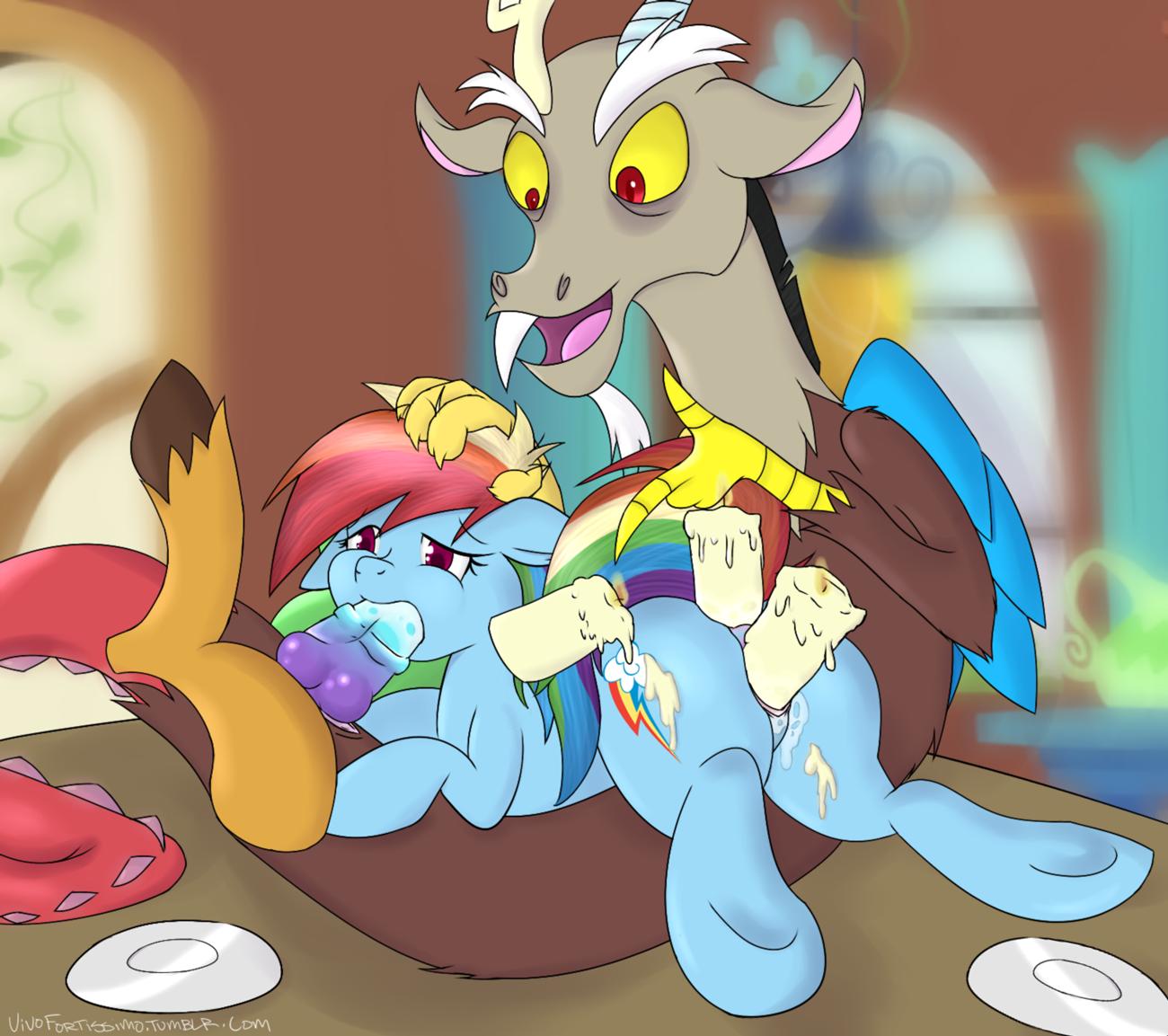 Rule34 - If it exists, there is porn of it / vivofortissimo, discord (mlp),  rainbow dash (mlp) / 234493