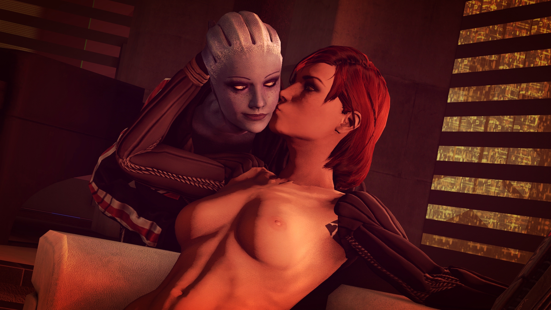 becausewhynot01, asari, commander shepard, femshep, liara t&apos;soni, deus...