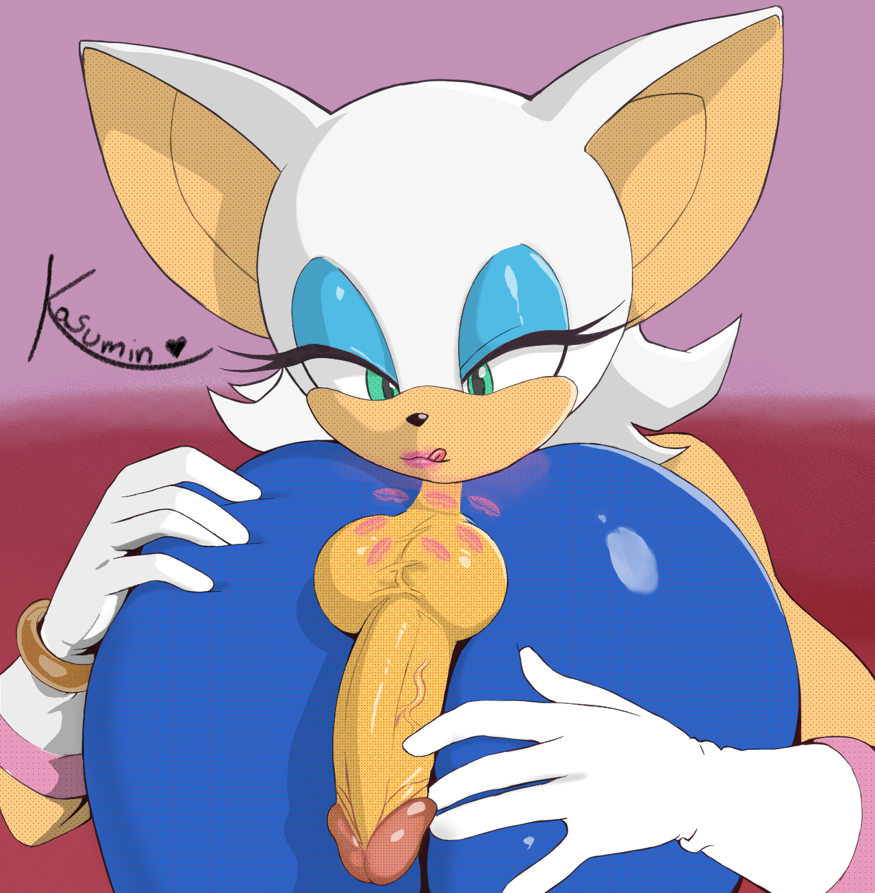 2024 2d anthro artist_name ass ass_grab balls bat black_nose blue_eyeshadow bracelet butt_grab clothing duo erection eulipotyphlan eyelashes eyeshadow female genitals gloves green_eyes hair half-closed_eyes hand_on_ass hand_on_butt handwear head_out_of_frame hedgehog hi_res humanoid_genitalia humanoid_penis jewelry kasumin kiss_mark kiss_mark_on_balls licking licking_lips lipstick makeup male male/female mammal mobian mobian_(species) mobian_bat narrowed_eyes penis pink_lipstick rouge_the_bat sega short_hair sonic_(series) sonic_adventure_2 sonic_the_hedgehog sonic_the_hedgehog_(series) tongue vein veiny_penis white_hair