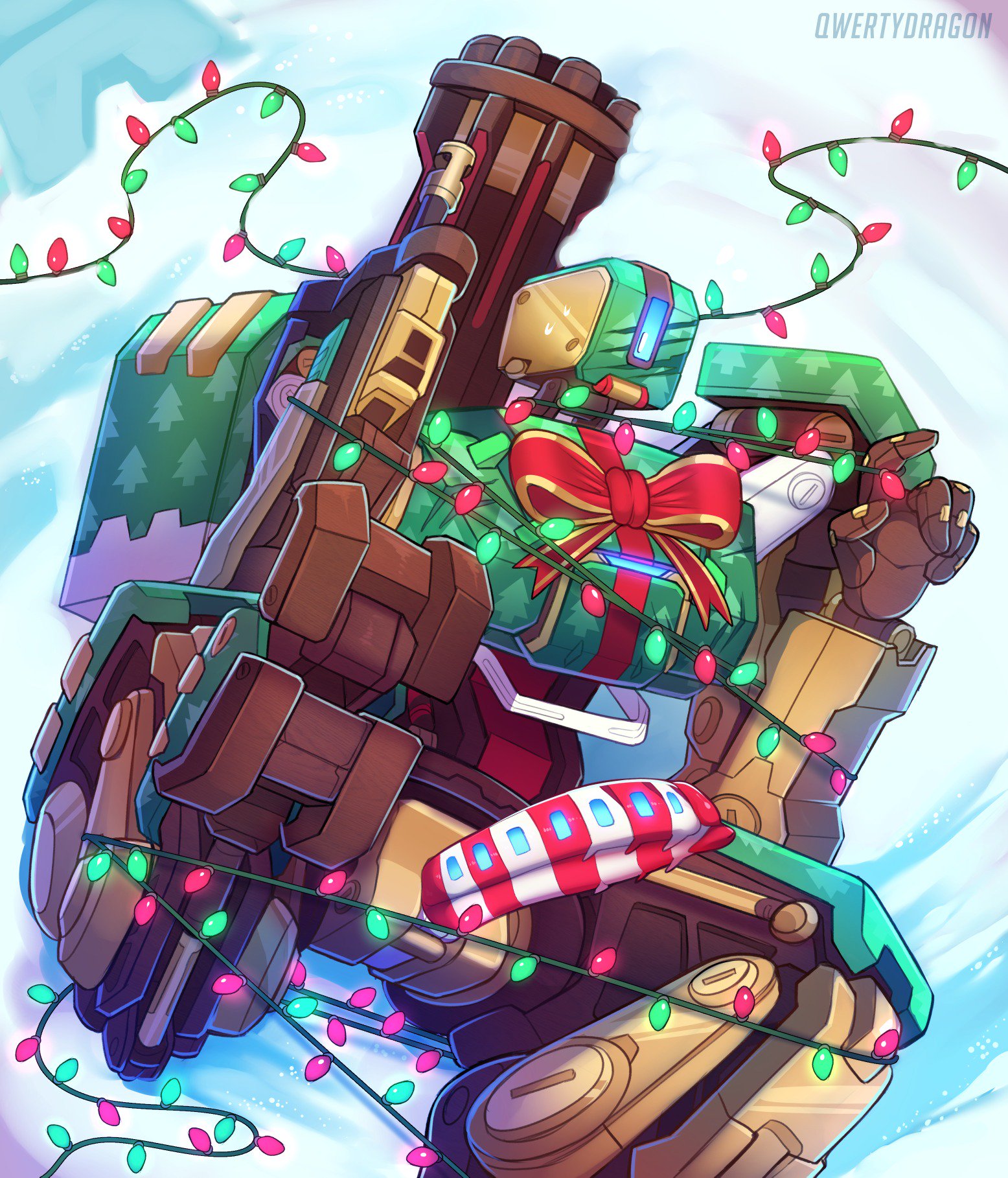 Rule34 - If it exists, there is porn of it / qwertydragon, bastion ( overwatch), gift wrap bastion / 582156