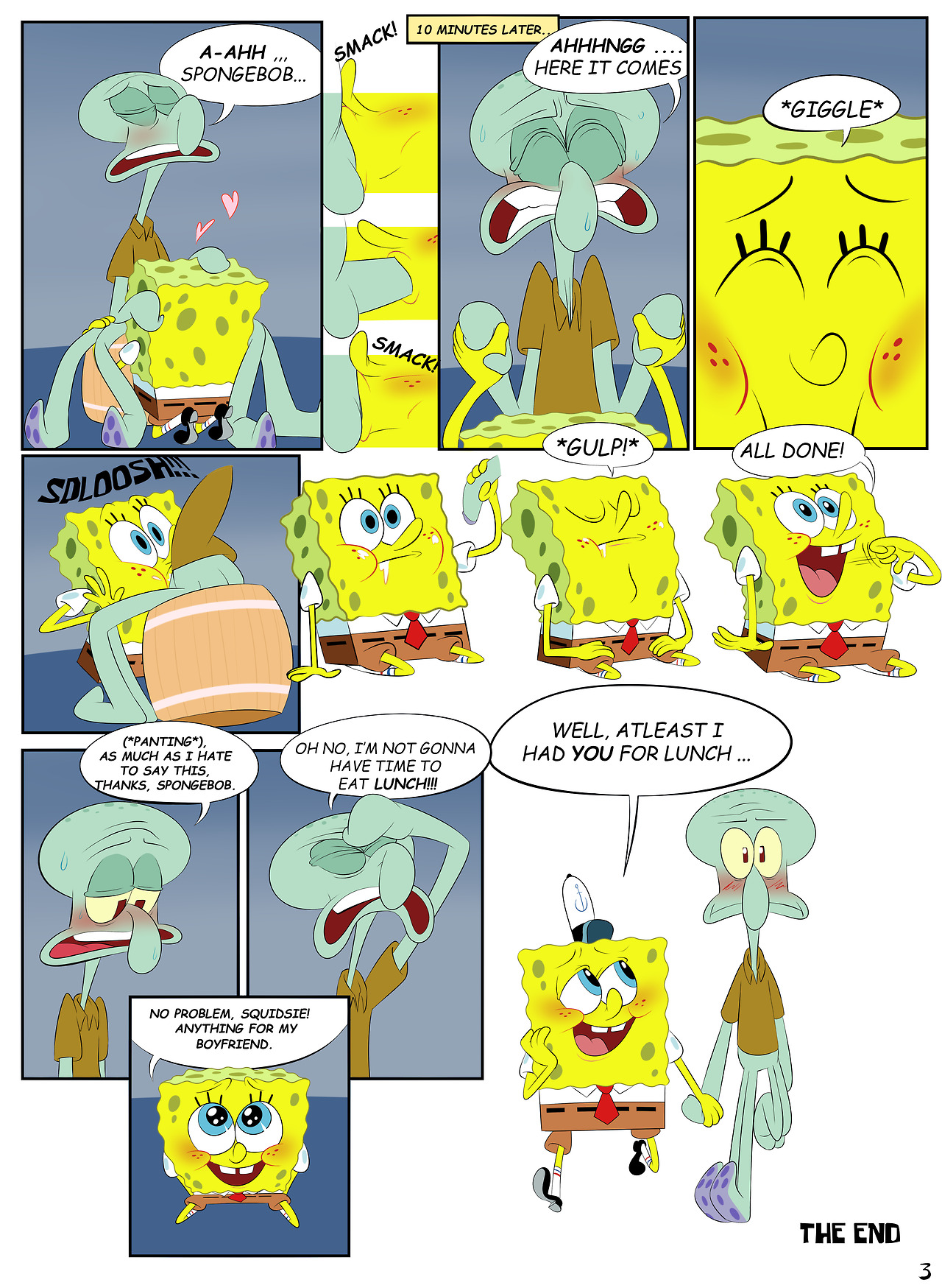 Spongebob hentai comics фото 68