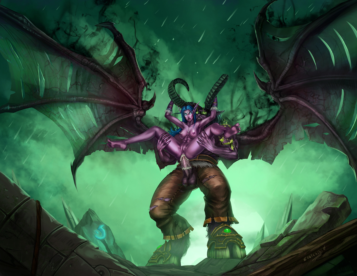 Rule34 - If it exists, there is porn of it / evulchibi, illidan stormrage,  night elf, tyrande whisperwind / 398487