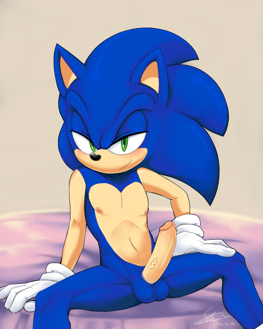 Sexy naked sonic