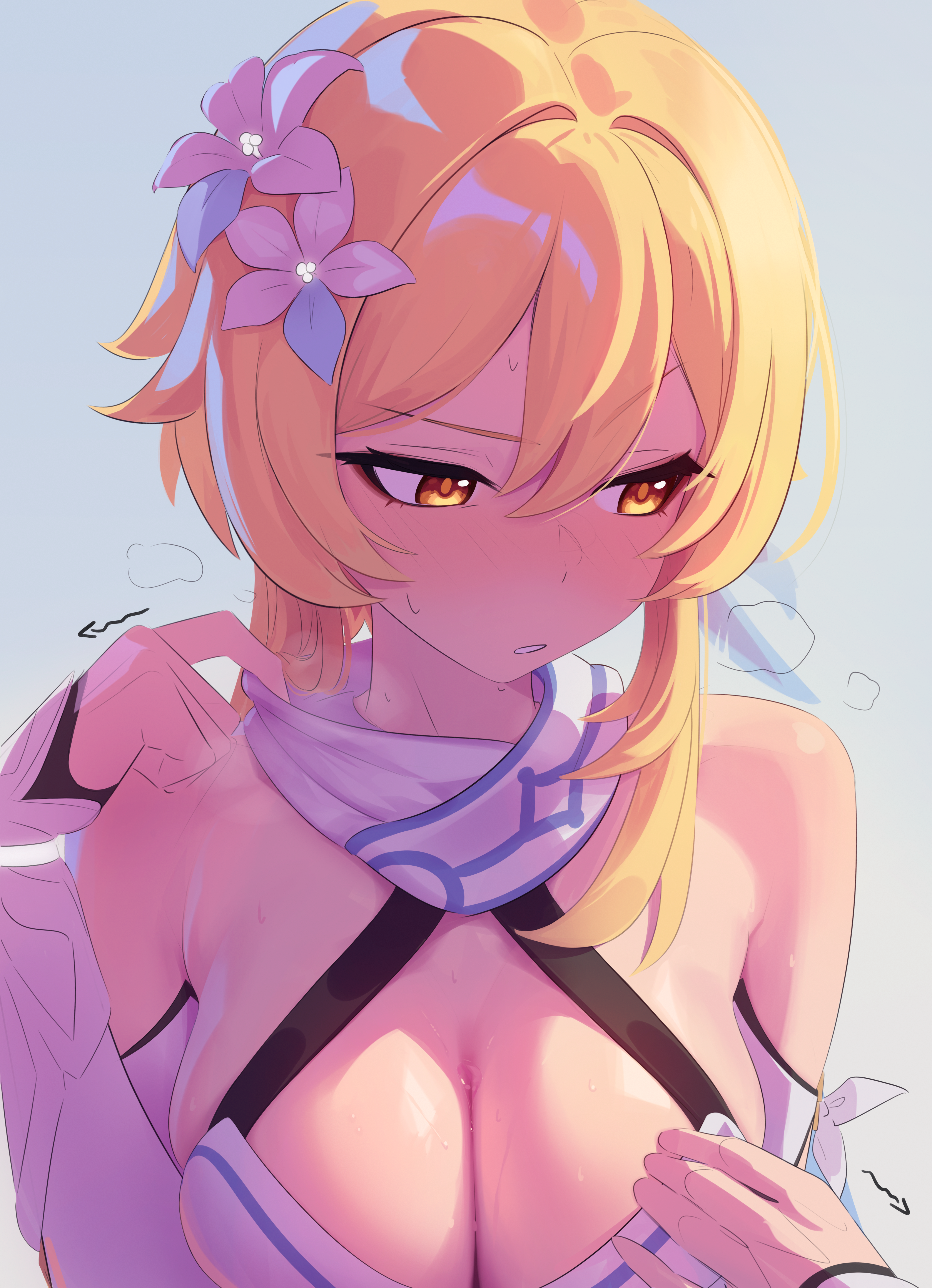 anonds31 genshin_impact lumine_(genshin_impact) tagme