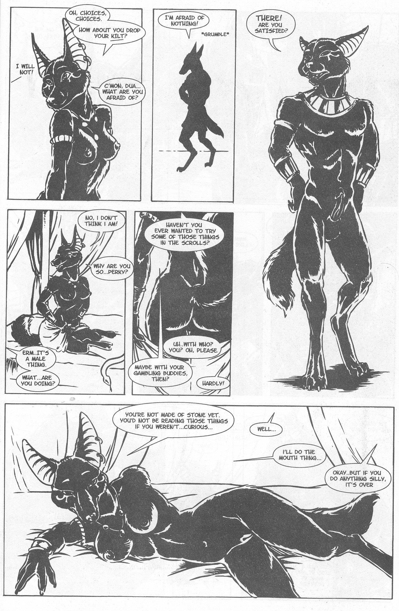 anubis dark desire, comic, anthro, anubian jackal, canine, dog, egyptian, female, fur, furry, jackal, male, straight, 