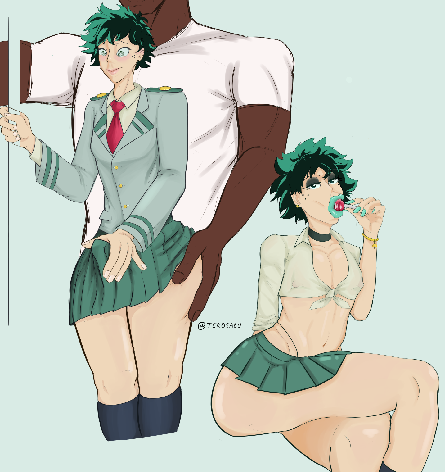 Femboy deku r34