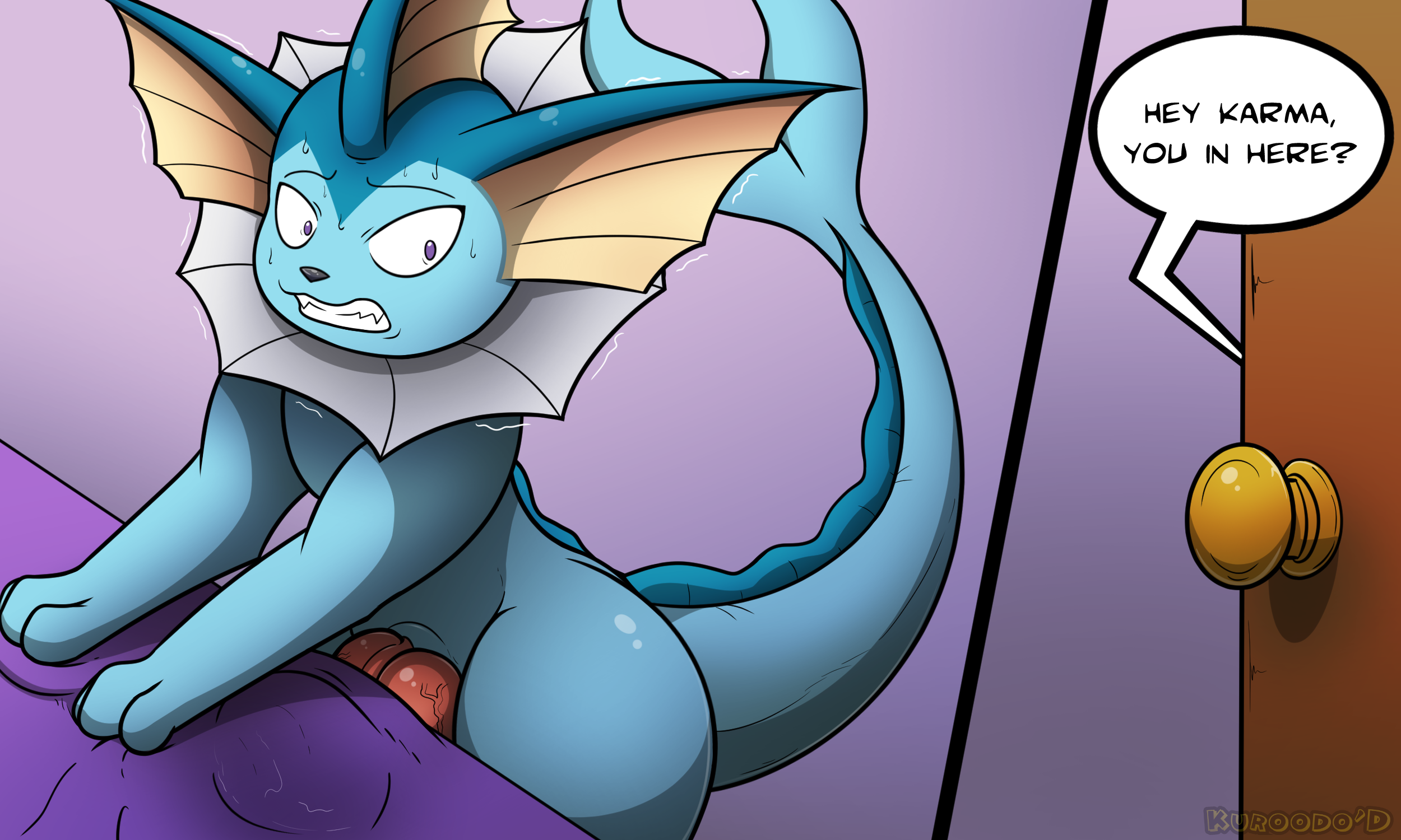 Rule34 - If it exists, there is porn of it / kuroodod, eeveelution, karma  (kuroodod), vaporeon / 803750